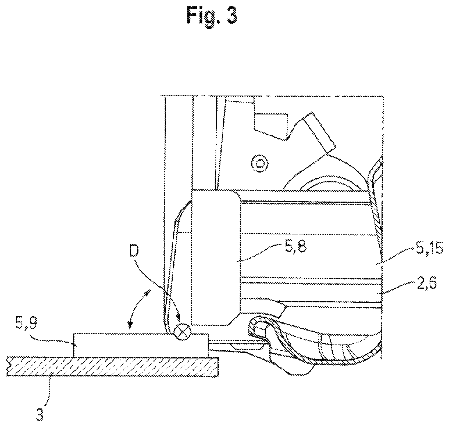 Patent US12366099 Figure 3 – Domestic appliance having an energy transmission device
