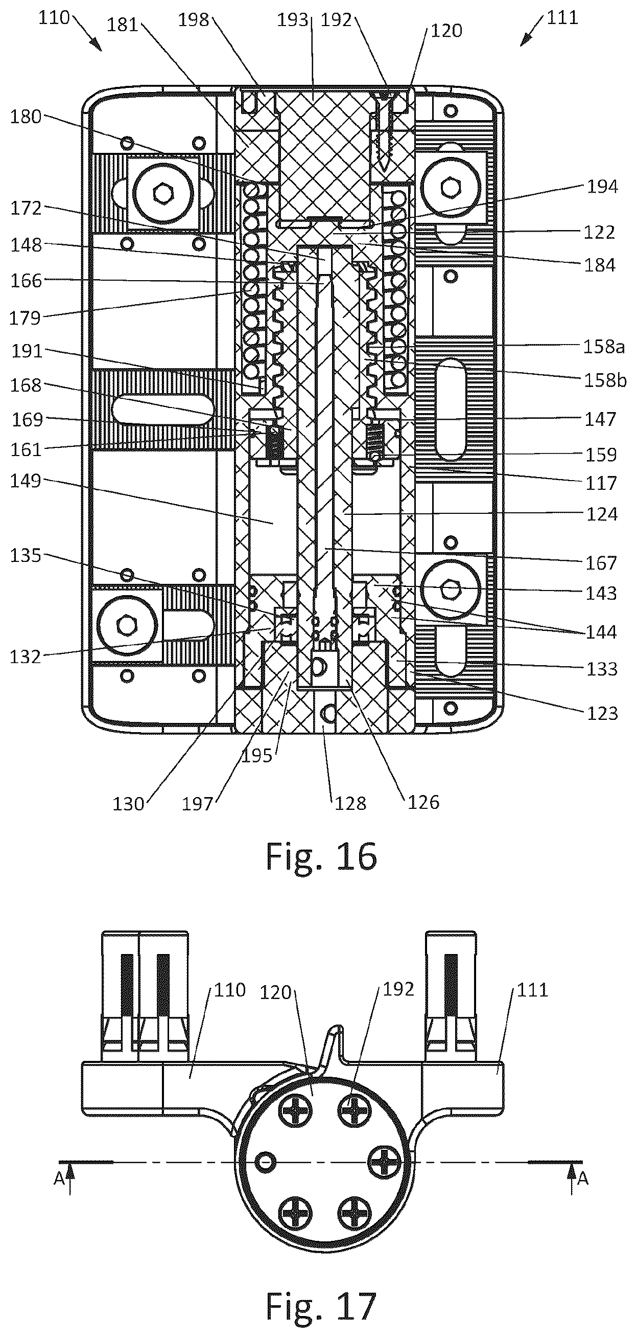 Patent US12366100 Figure 14 – Hydraulically damped hinge for hinging a closure member to a support