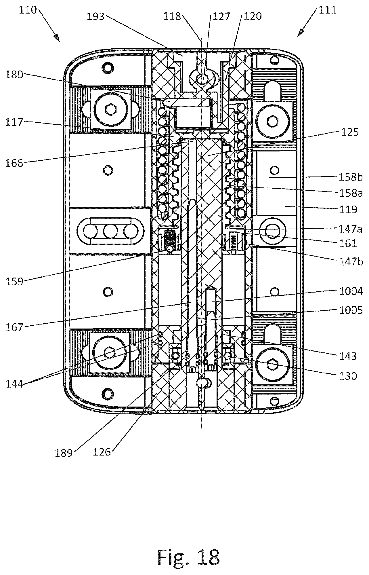 Patent US12366100 Figure 15 – Hydraulically damped hinge for hinging a closure member to a support