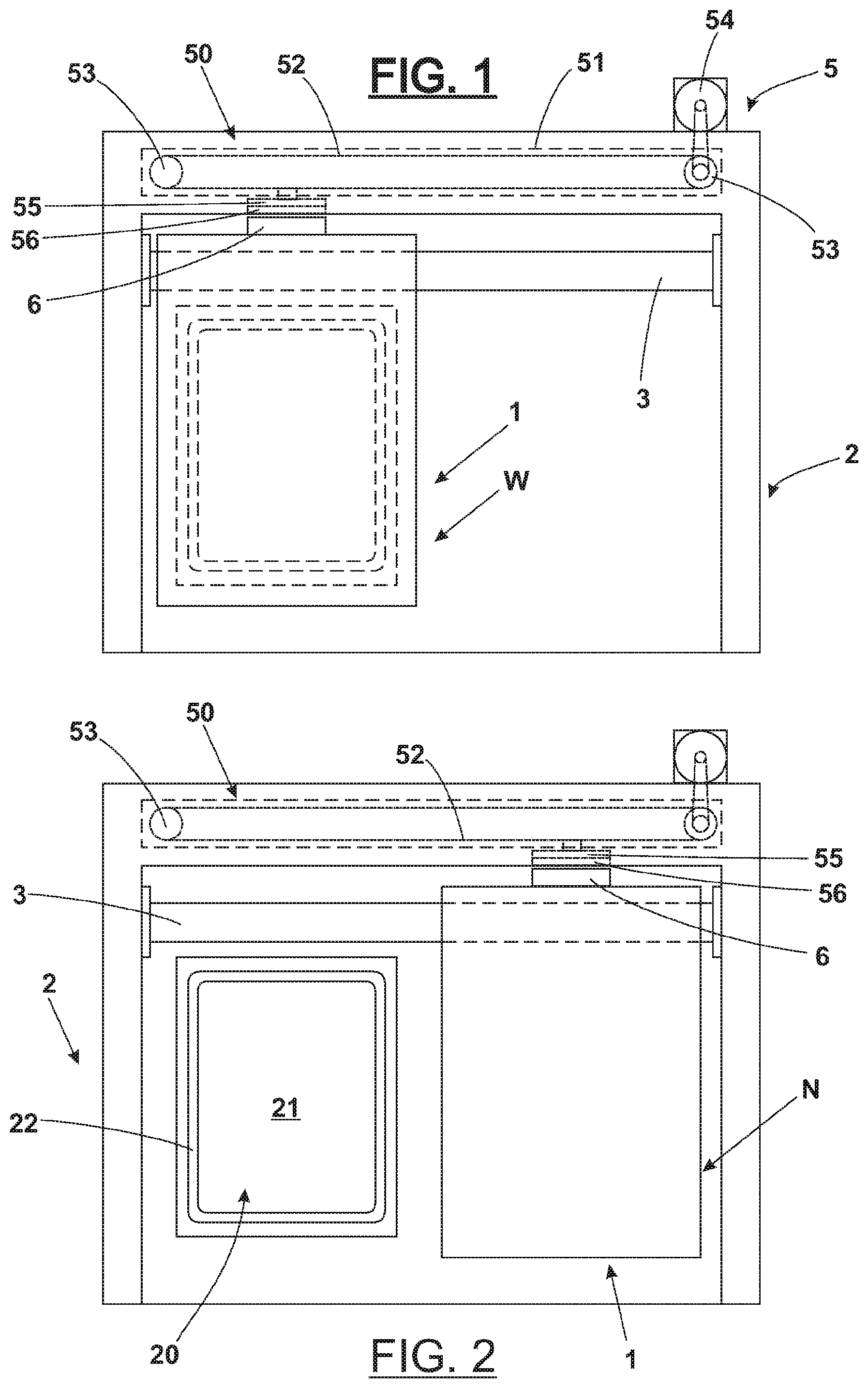 Patent US12366101 Figure 1 – Magnetically operated closing device for controlled contamination equipment