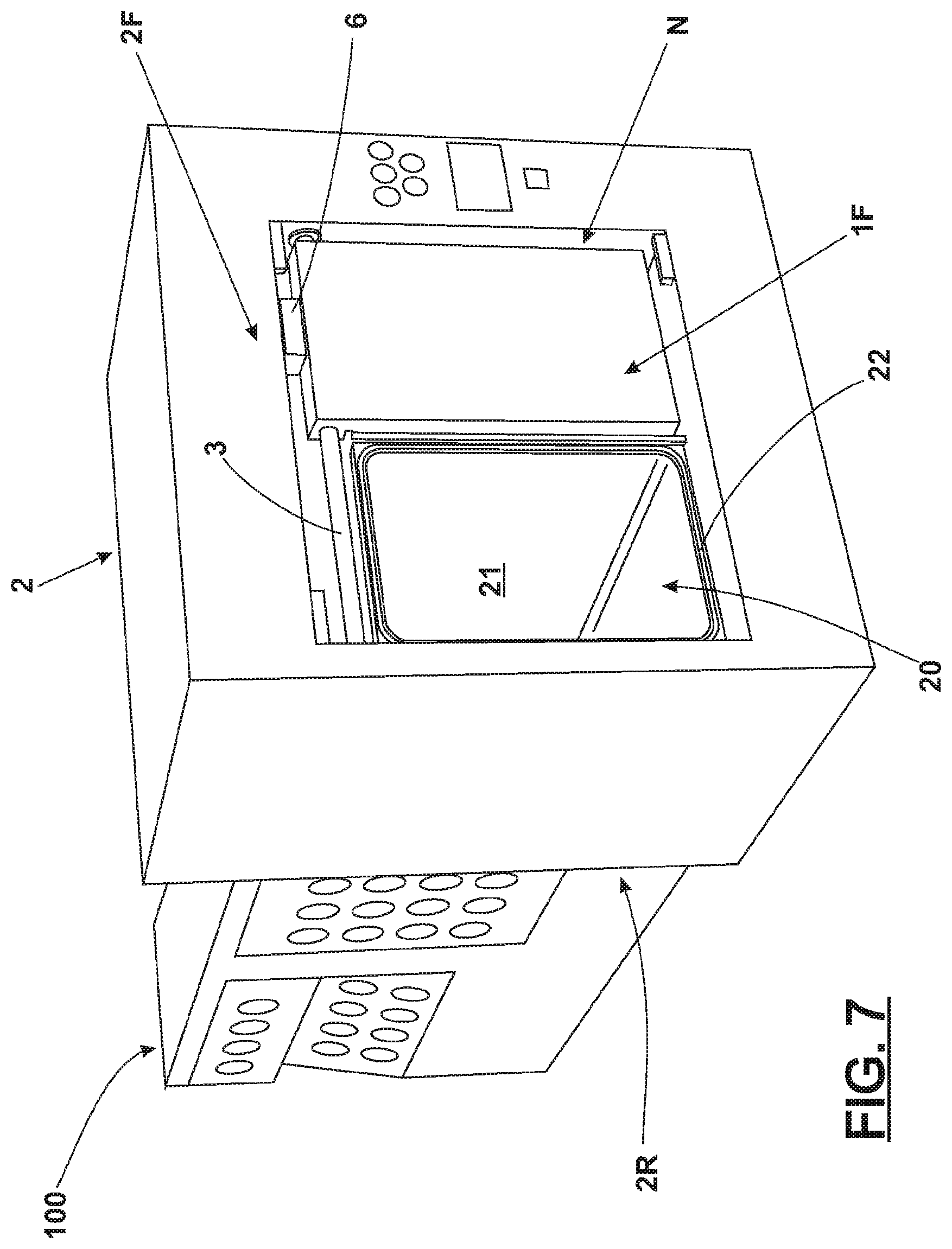 Patent US12366101 Figure 4 – Magnetically operated closing device for controlled contamination equipment