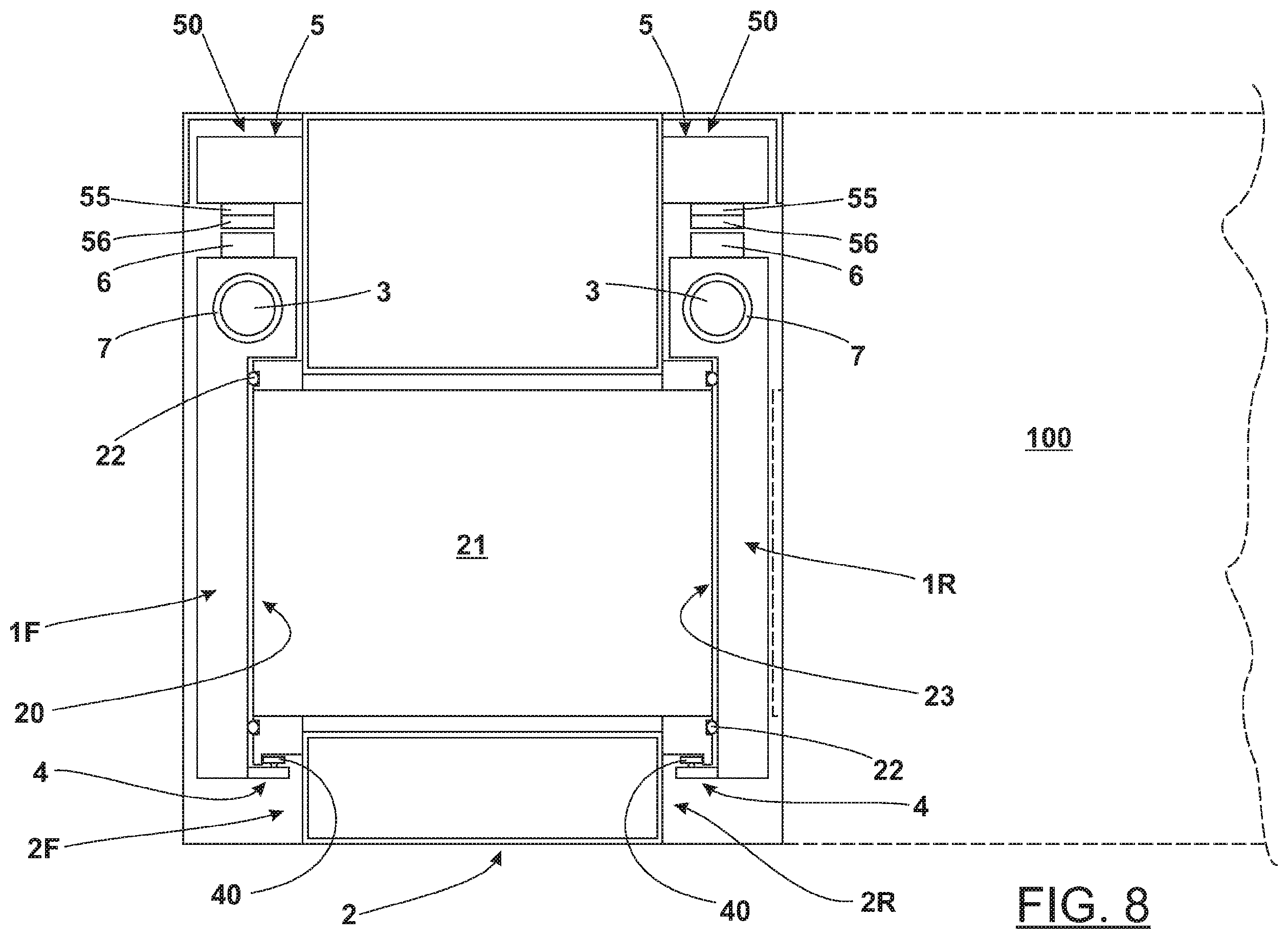 Patent US12366101 Figure 5 – Magnetically operated closing device for controlled contamination equipment