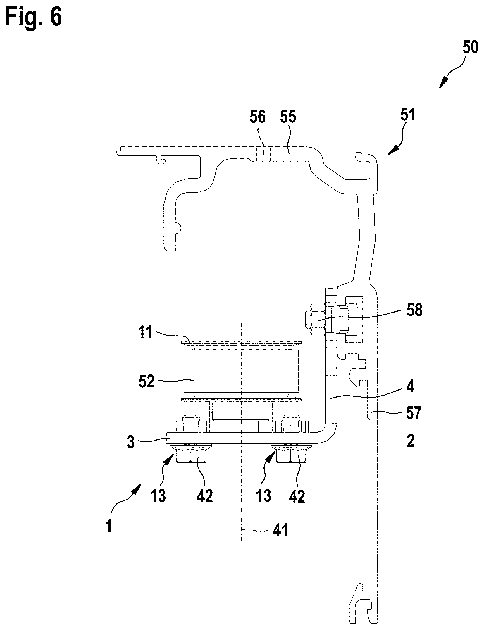 Patent US12366102 Figure 5 – Drive unit for a sliding assembly, in particular a sliding door