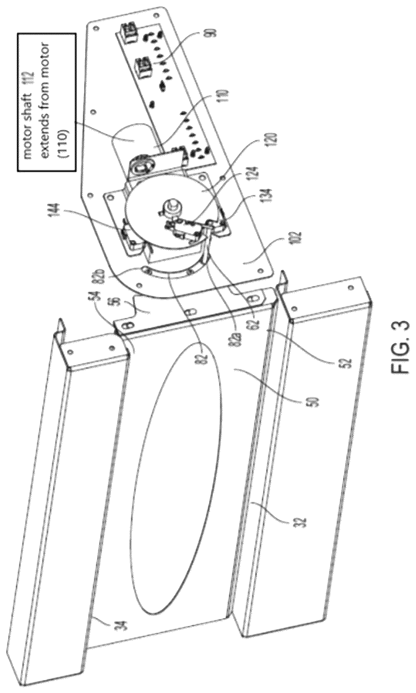 Patent US12366103 Figure 6 – Door movement system for cabinet