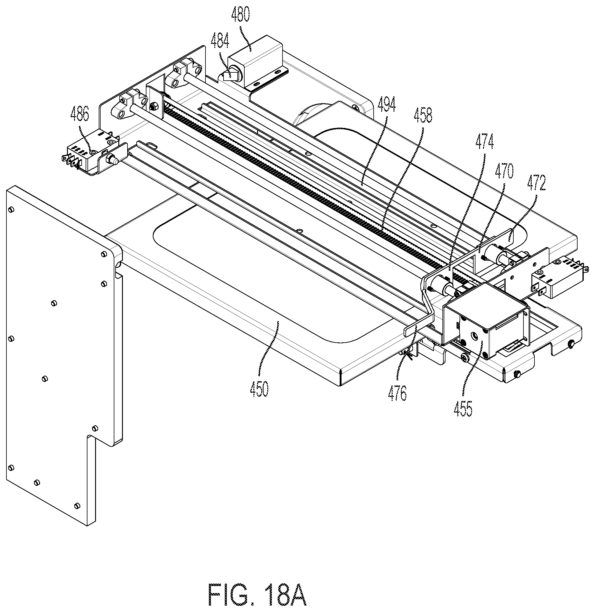 Patent US12366103 Figure 20 – Door movement system for cabinet