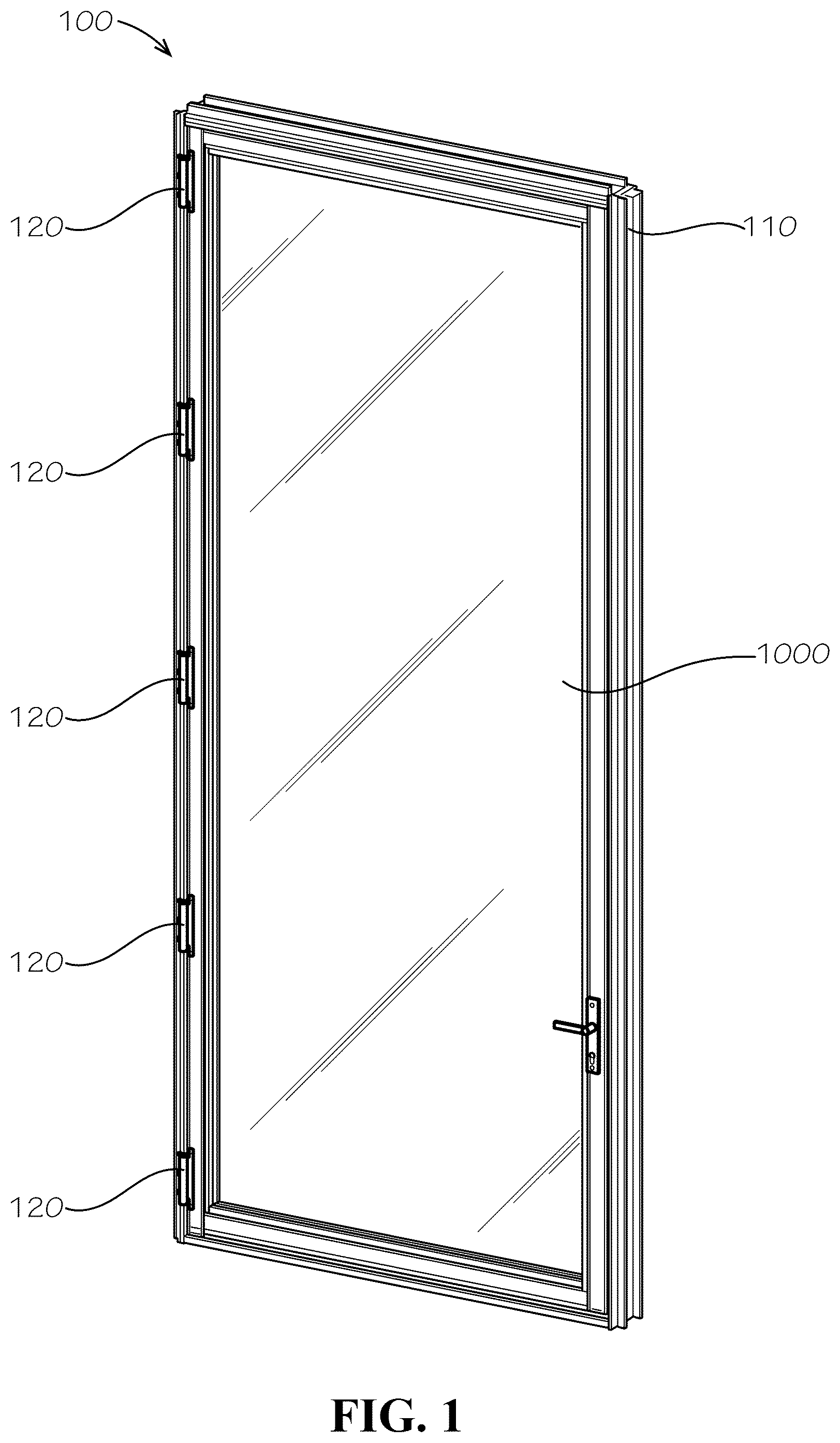 Patent US12366105 Figure 1 – Insulated portal