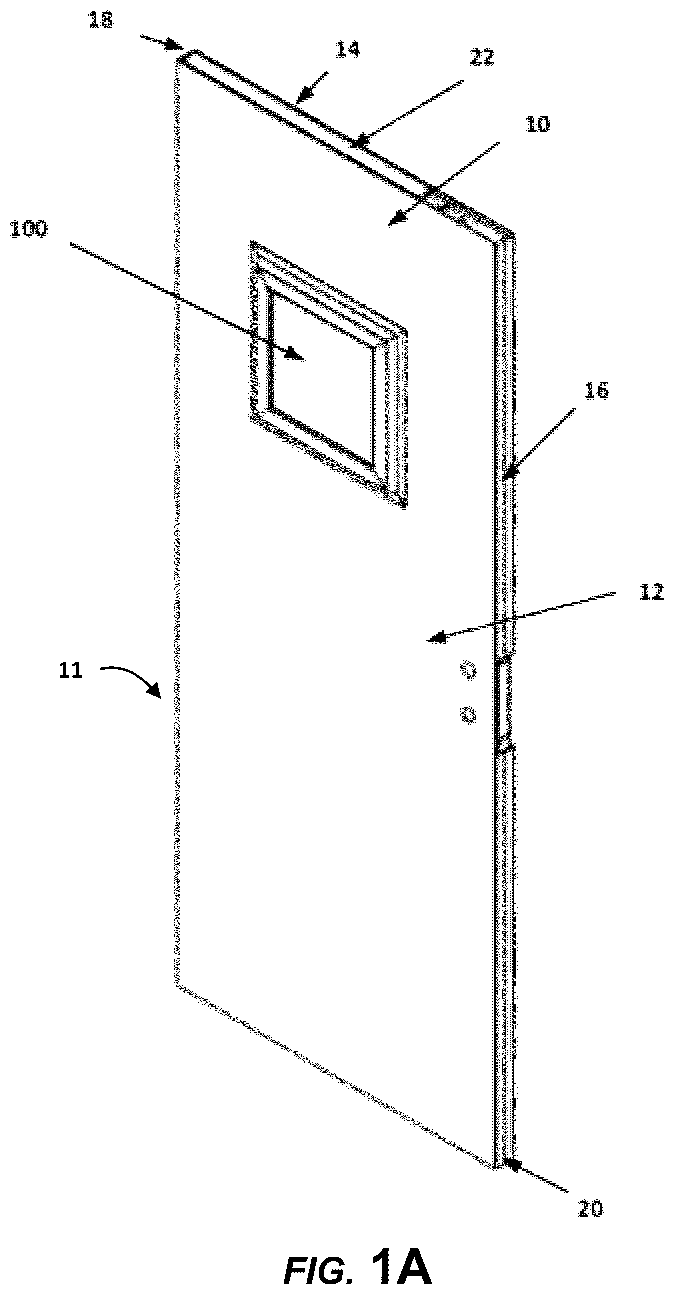 Patent US12366107 Figure 1 – Vision light system for barrier systems
