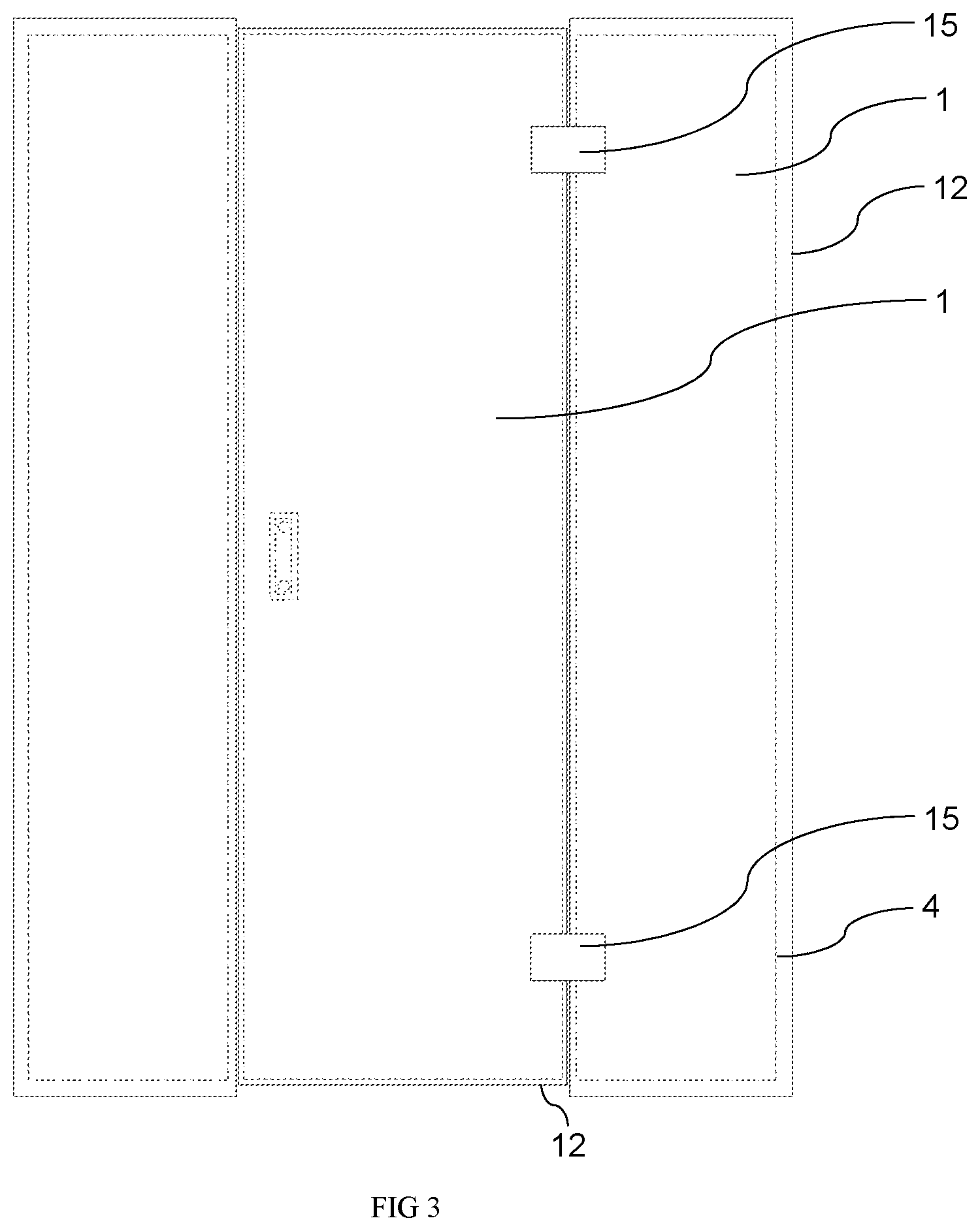 Patent US12366108 Figure 3 – Insulating glass element and sauna cabin comprising the insulating glass element