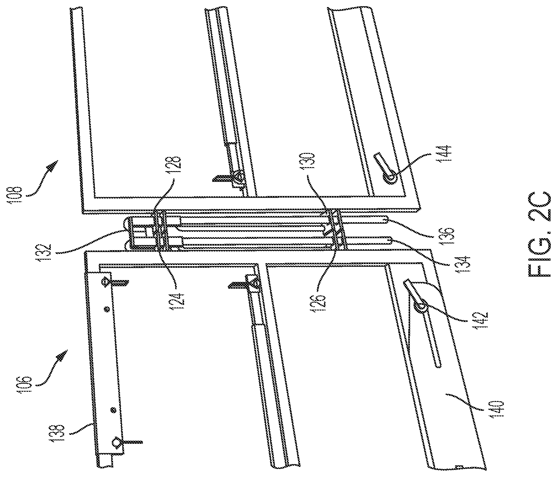 Patent US12366110 Figure 4 – Safety gate