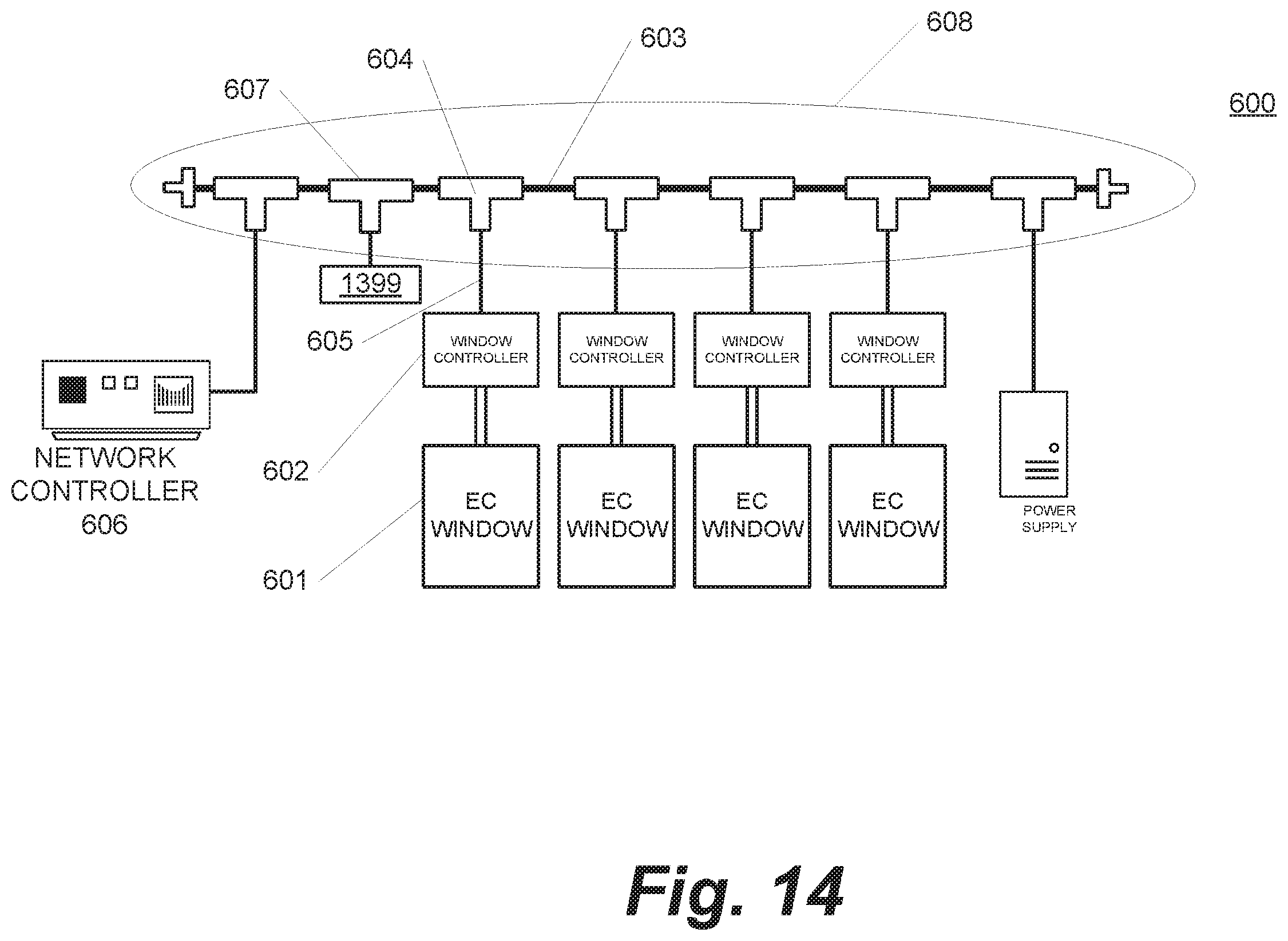 Patent US12366111 Figure 16 – Trunk line window controllers