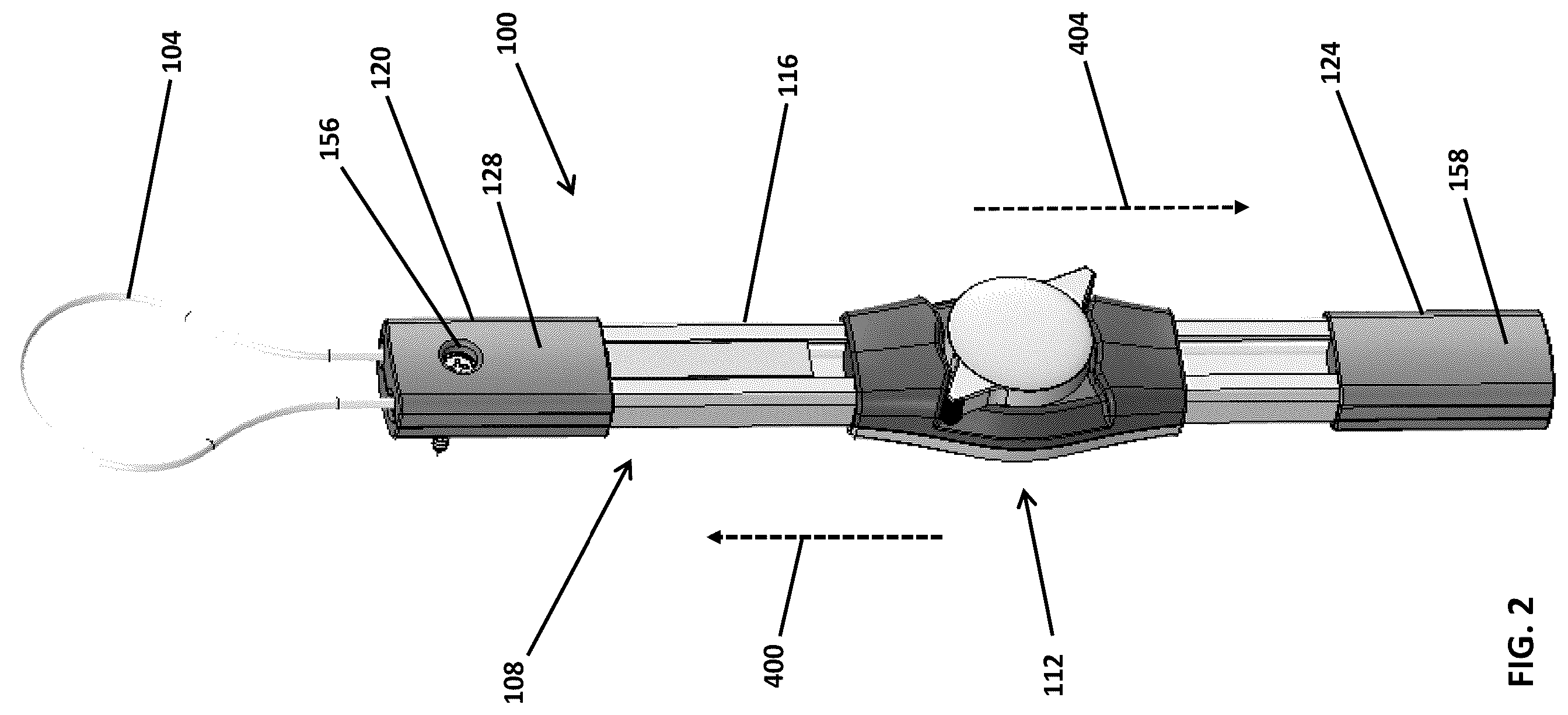 Patent US12366112 Figure 2 – Cord lock actuation assembly for a continuous looped operator