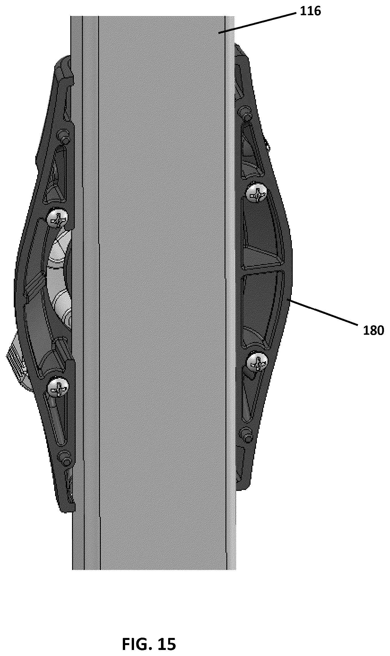 Patent US12366112 Figure 15 – Cord lock actuation assembly for a continuous looped operator