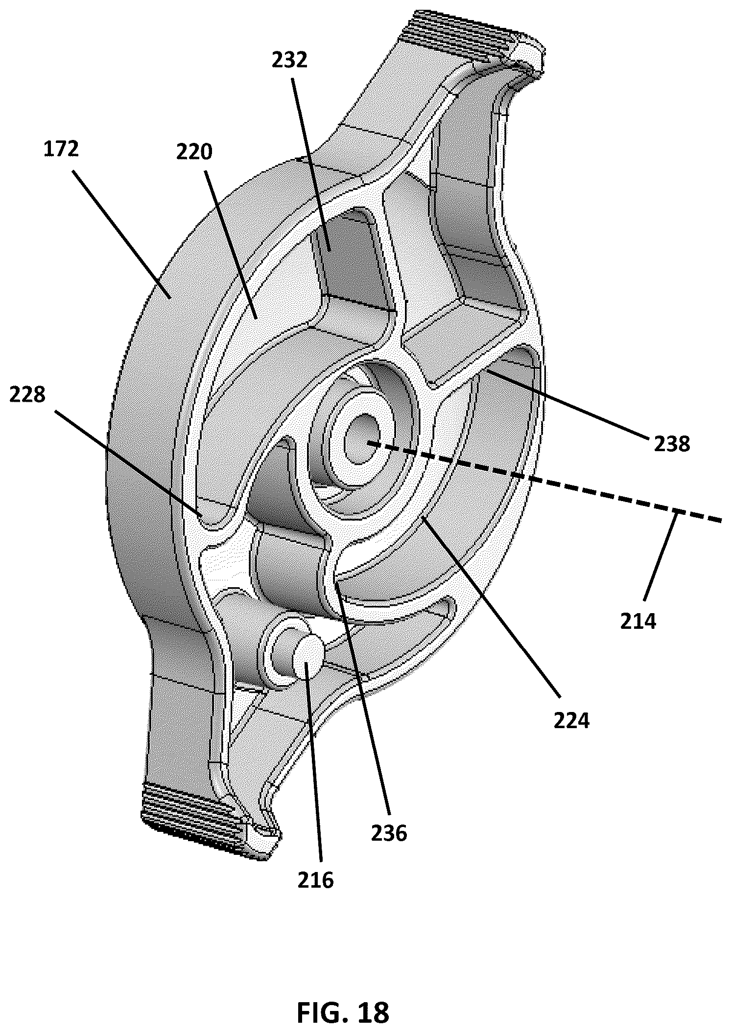 Patent US12366112 Figure 18 – Cord lock actuation assembly for a continuous looped operator