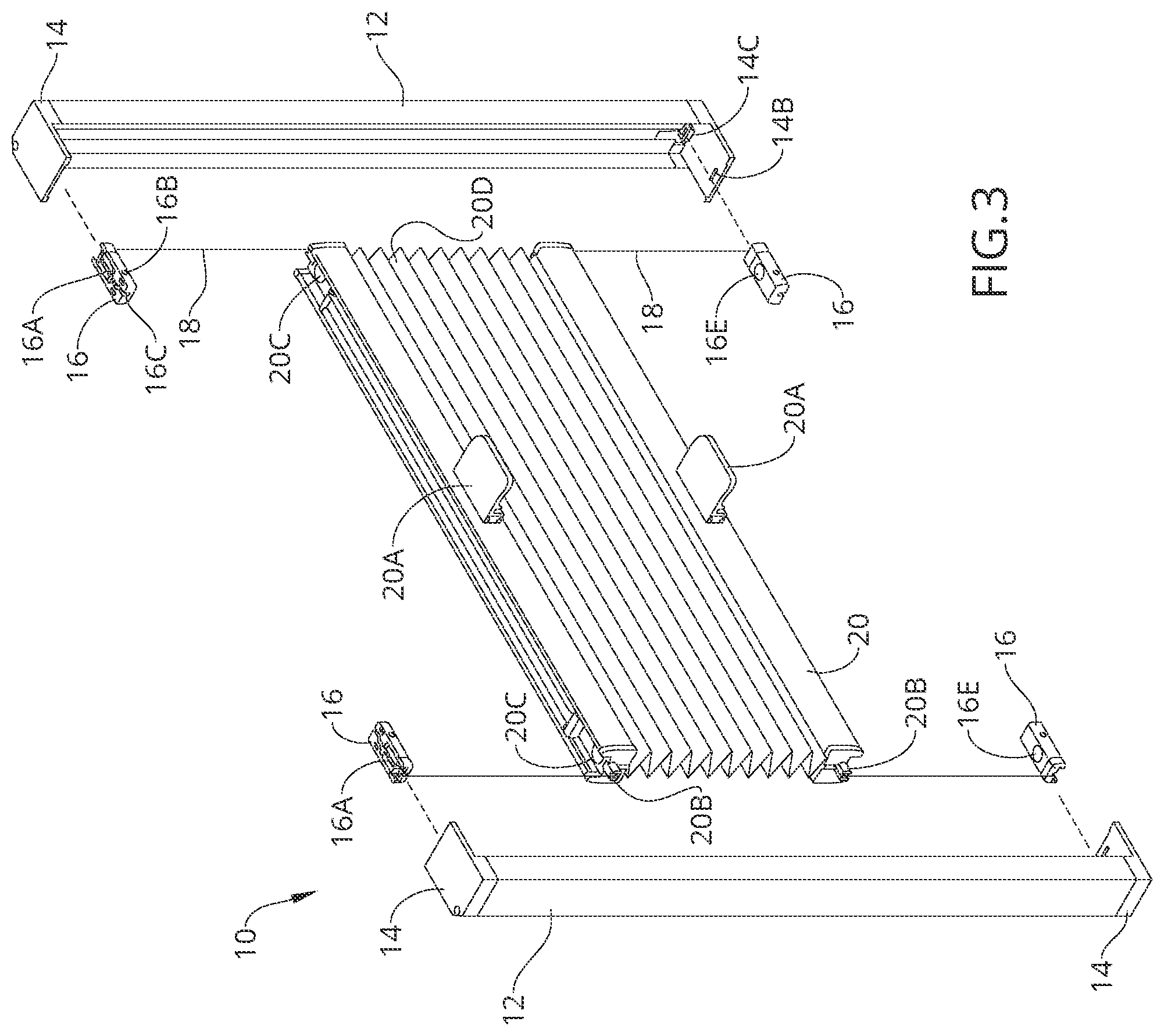 Patent US12366113 Figure 2 – Child safe tension corded shade