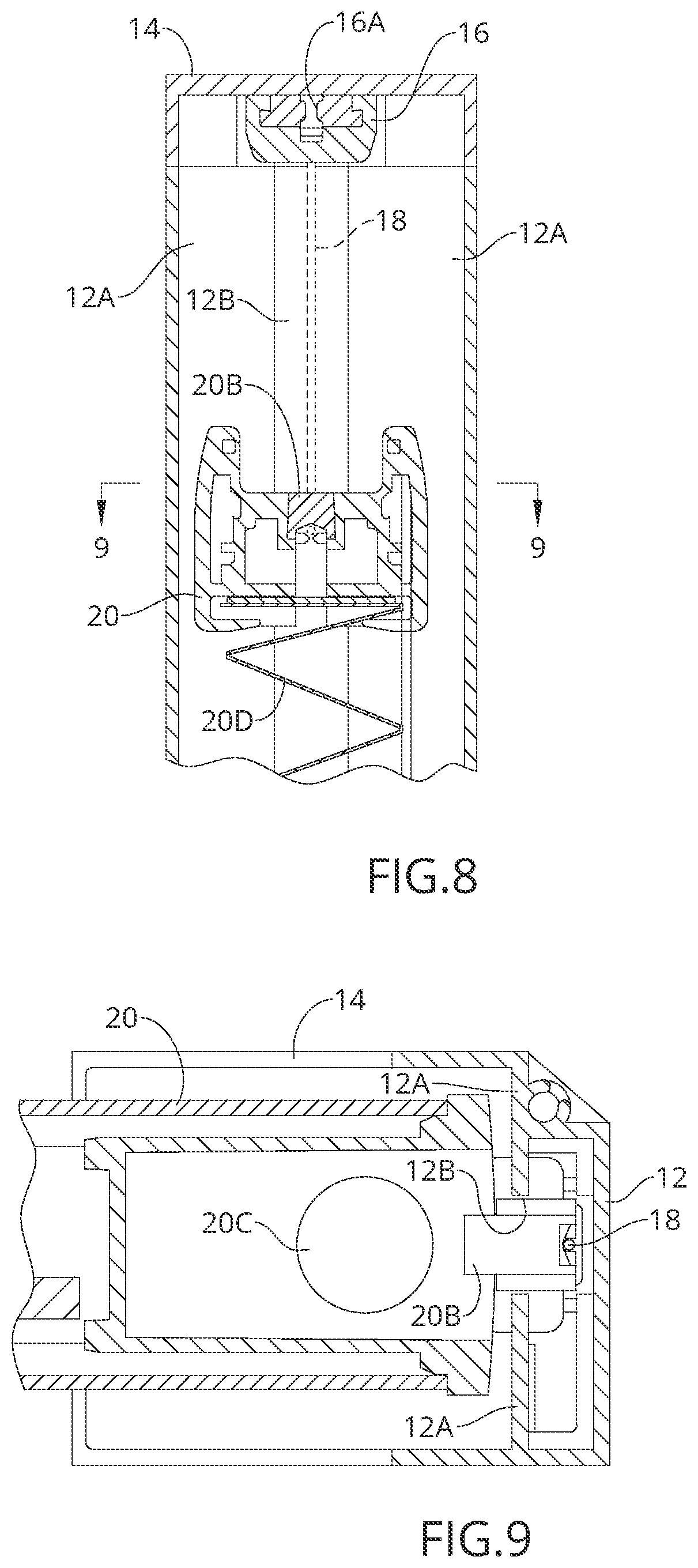 Patent US12366113 Figure 5 – Child safe tension corded shade