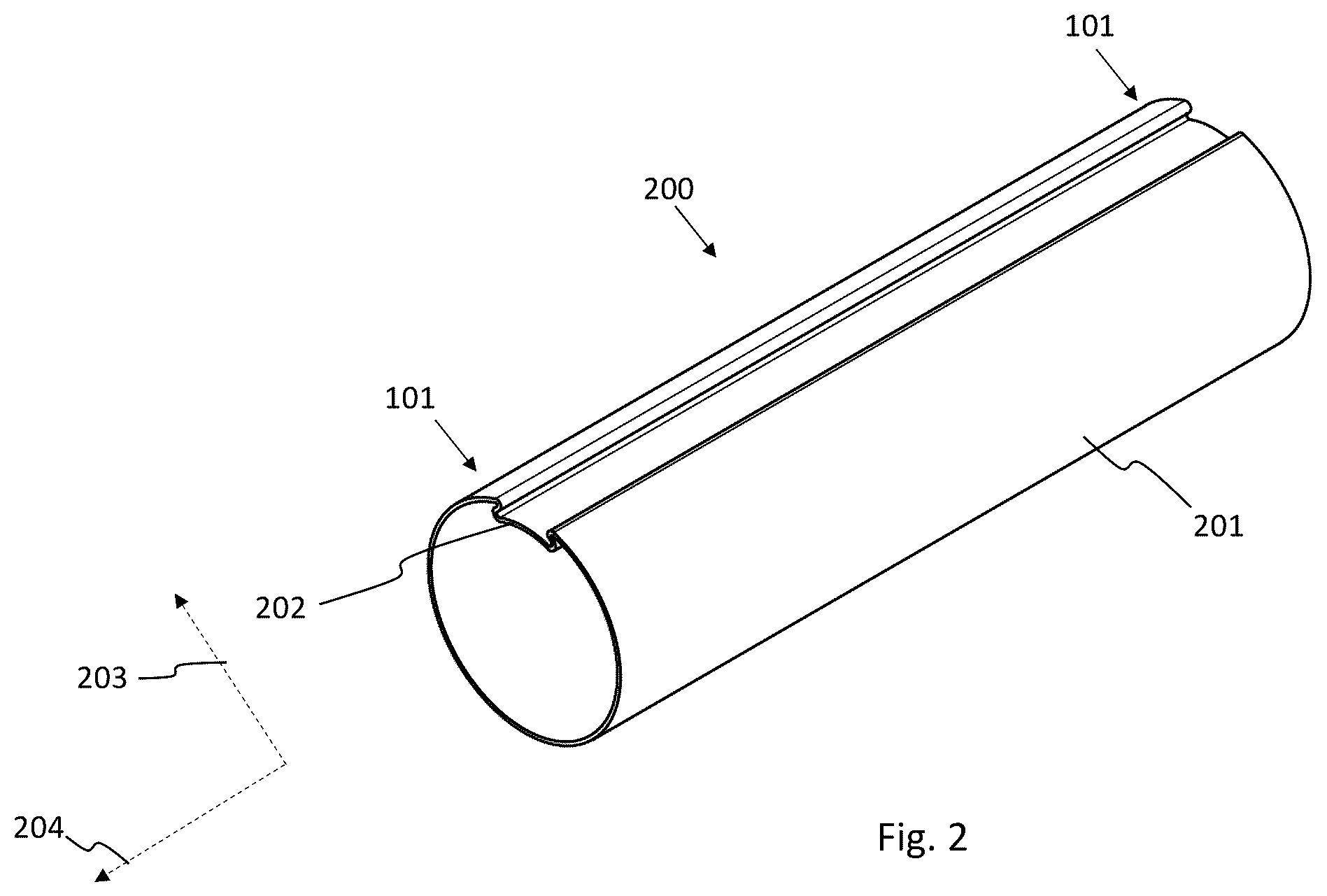 Patent US12366115 Figure 2 – System for mounting a rollable screen