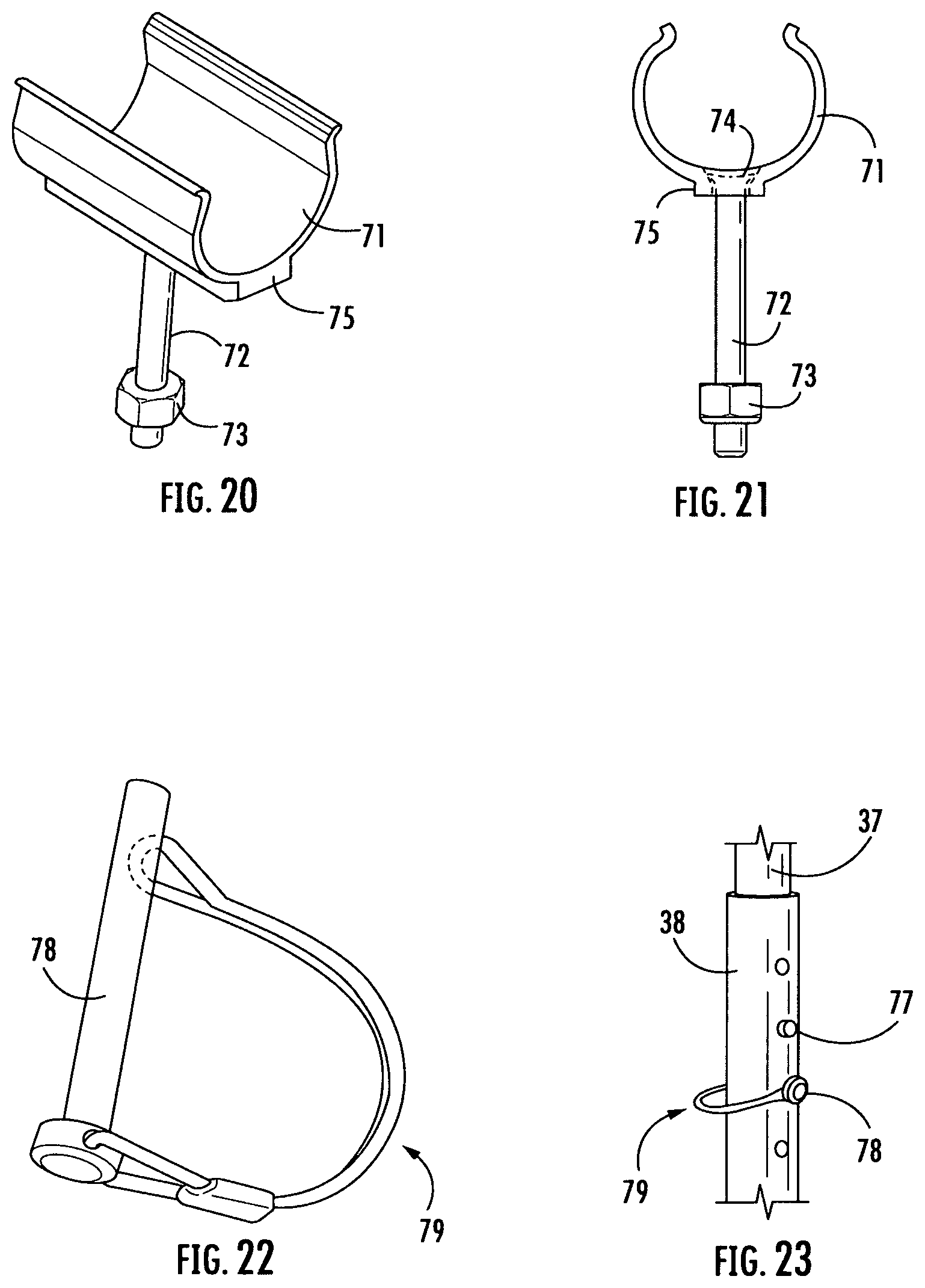 Patent US12366118 Figure 6 – Stabilizing assembly for extension ladders