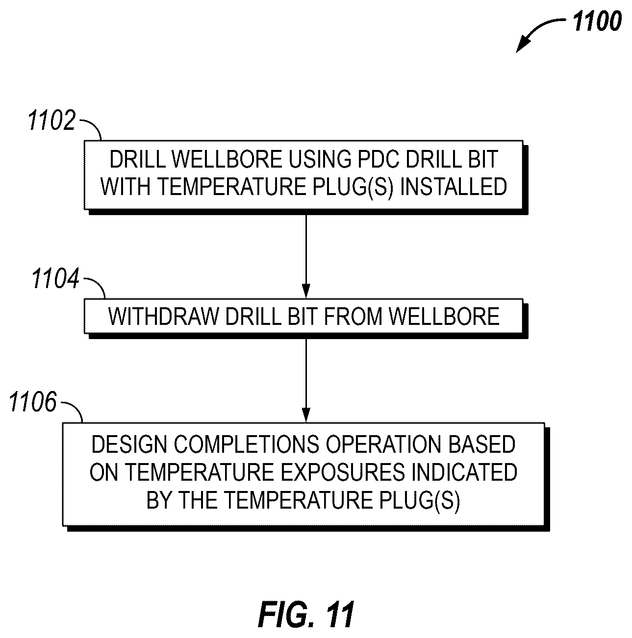 Patent US12366119 Figure 10 – Detection of heat generated by cutting action of a drill bit