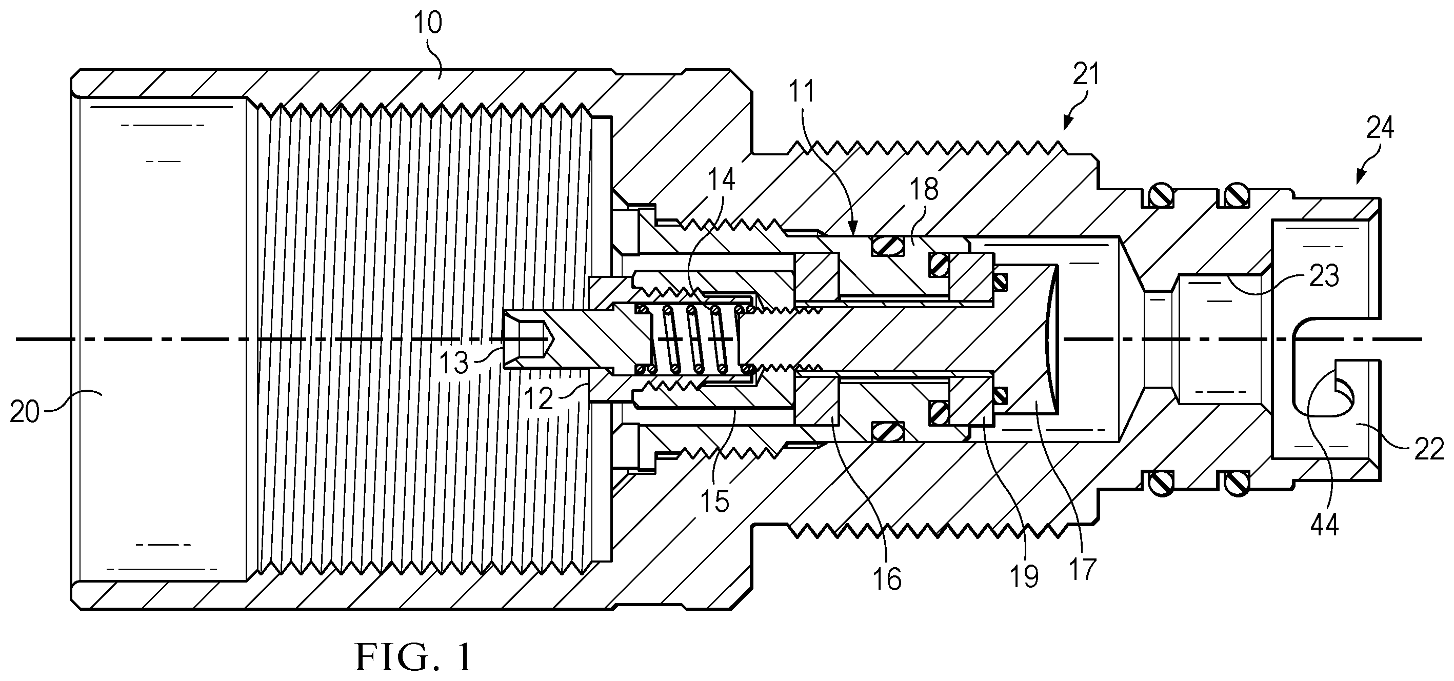Patent US12366121 Figure 1 – Top connection for electrically ignited power charge