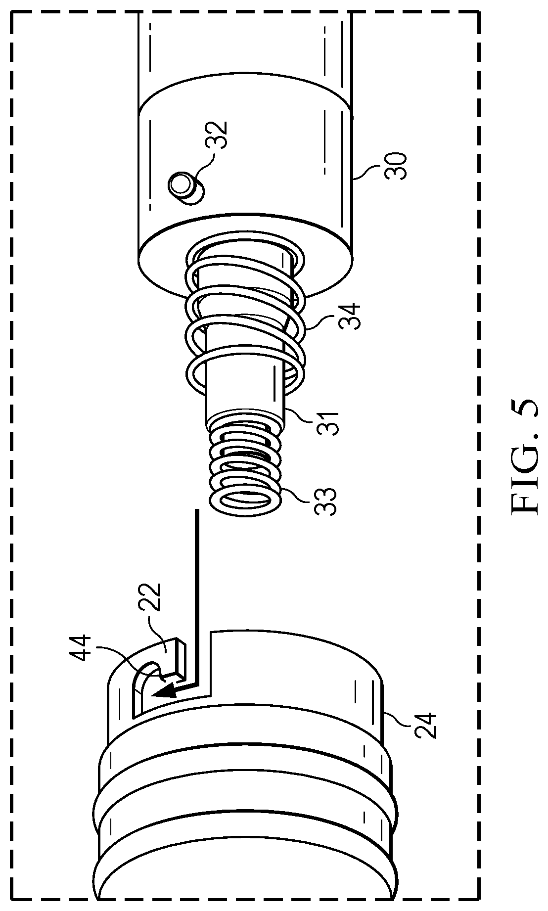 Patent US12366121 Figure 5 – Top connection for electrically ignited power charge