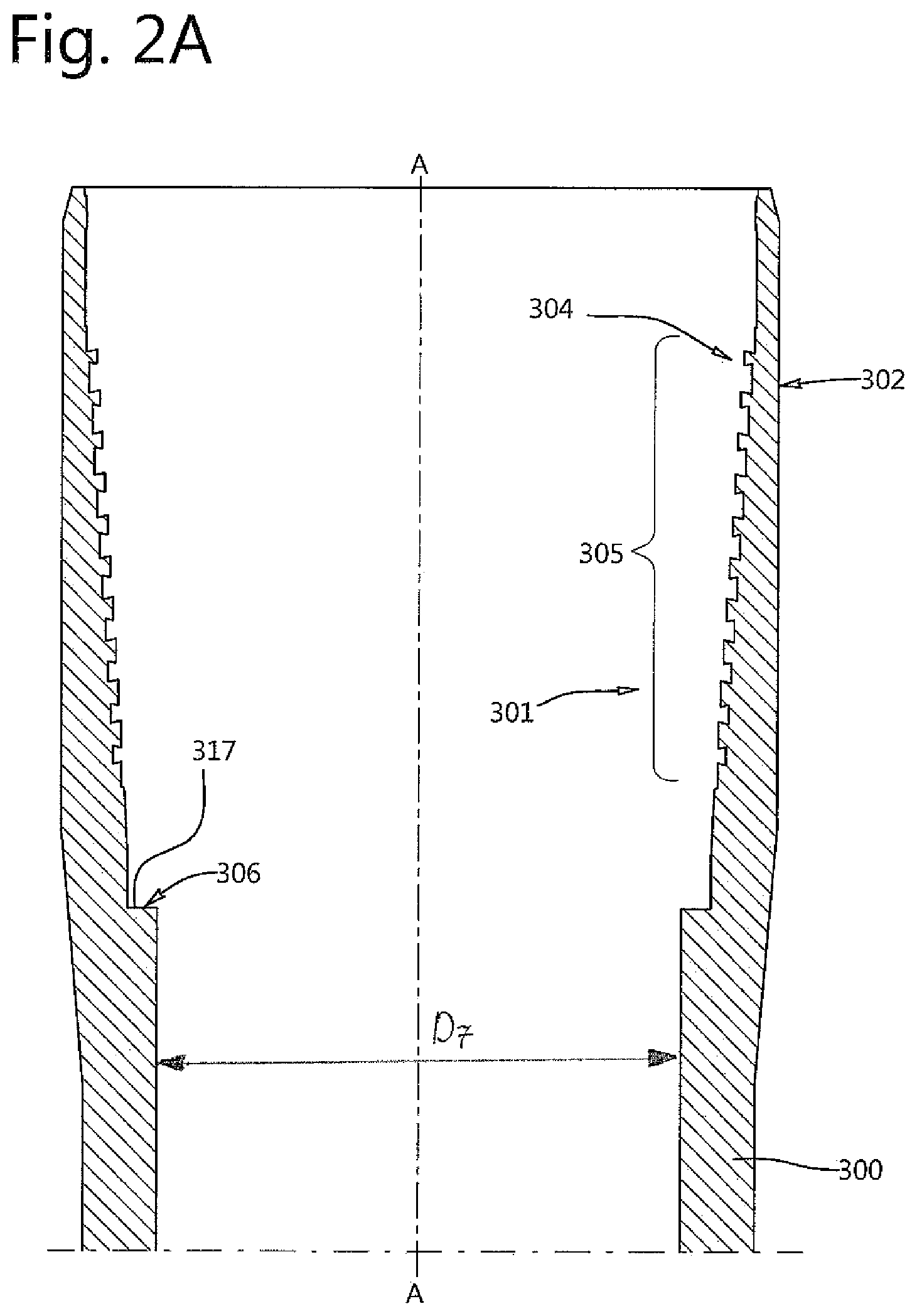 Patent US12366123 Figure 2 – Wedge thread connection for tubular goods