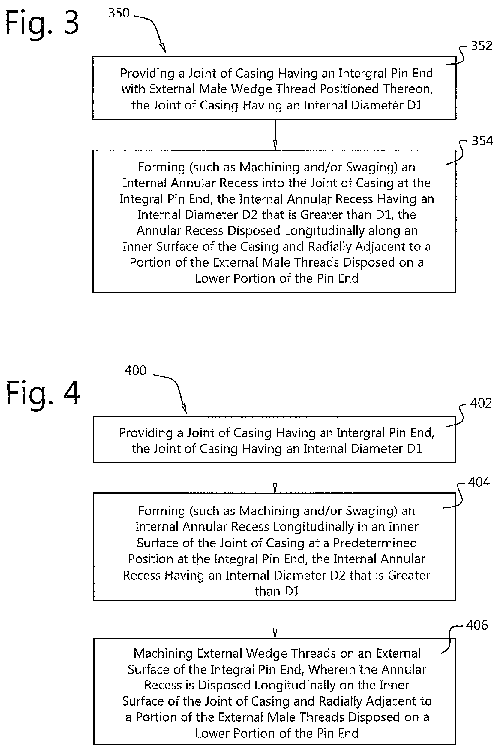 Patent US12366123 Figure 4 – Wedge thread connection for tubular goods