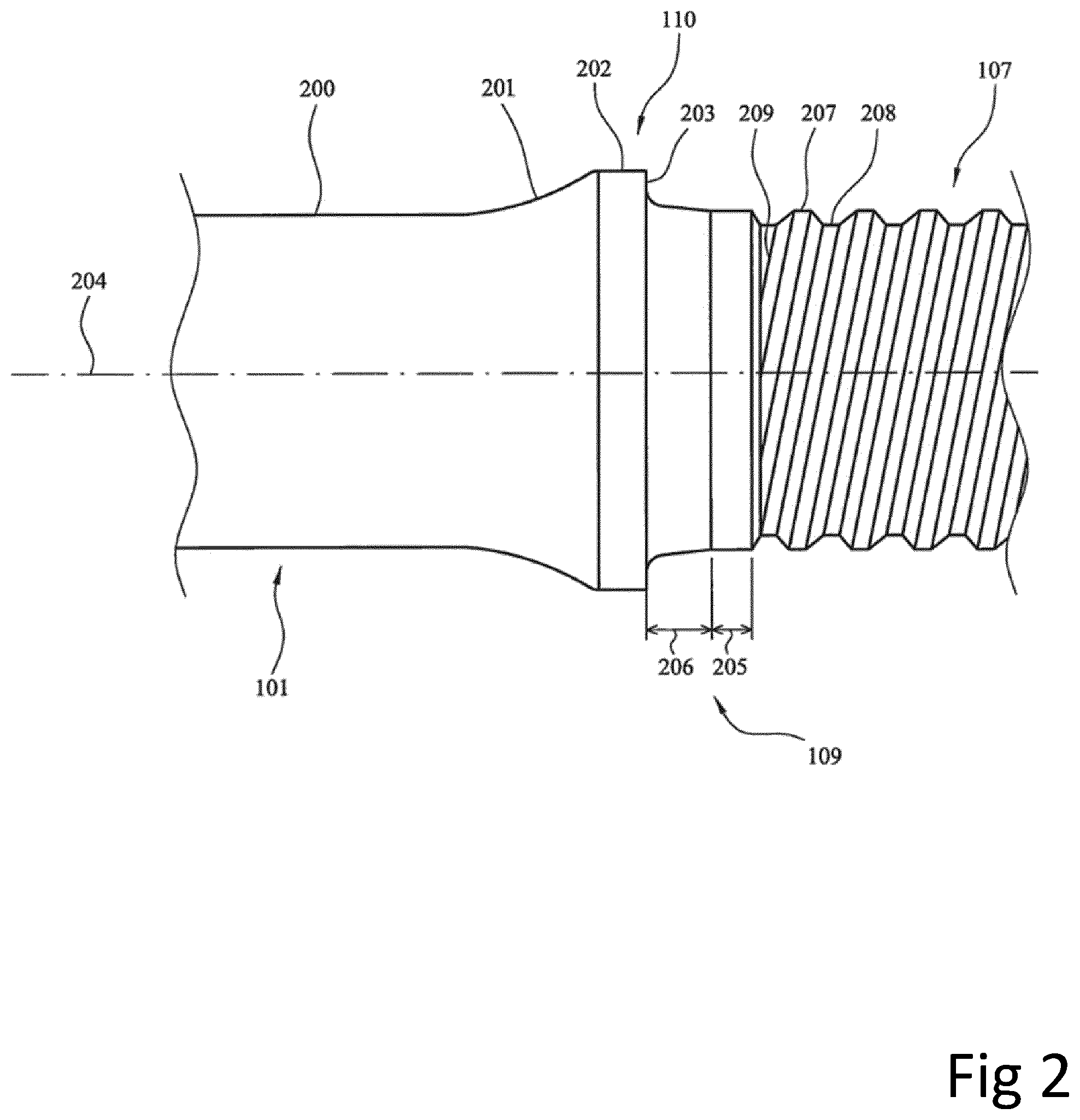 Patent US12366124 Figure 2 – Elliptical design for shank adapters