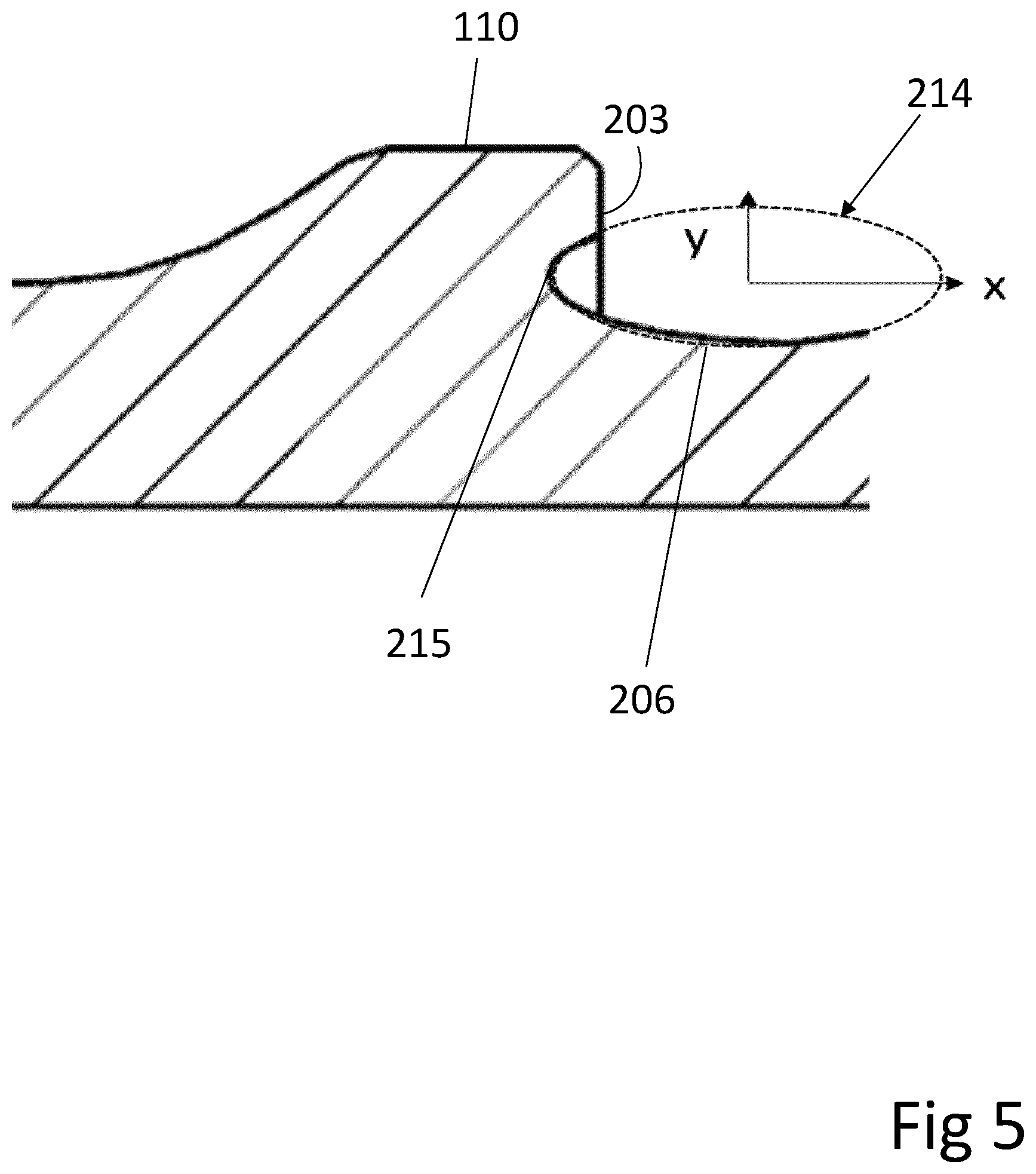Patent US12366124 Figure 5 – Elliptical design for shank adapters