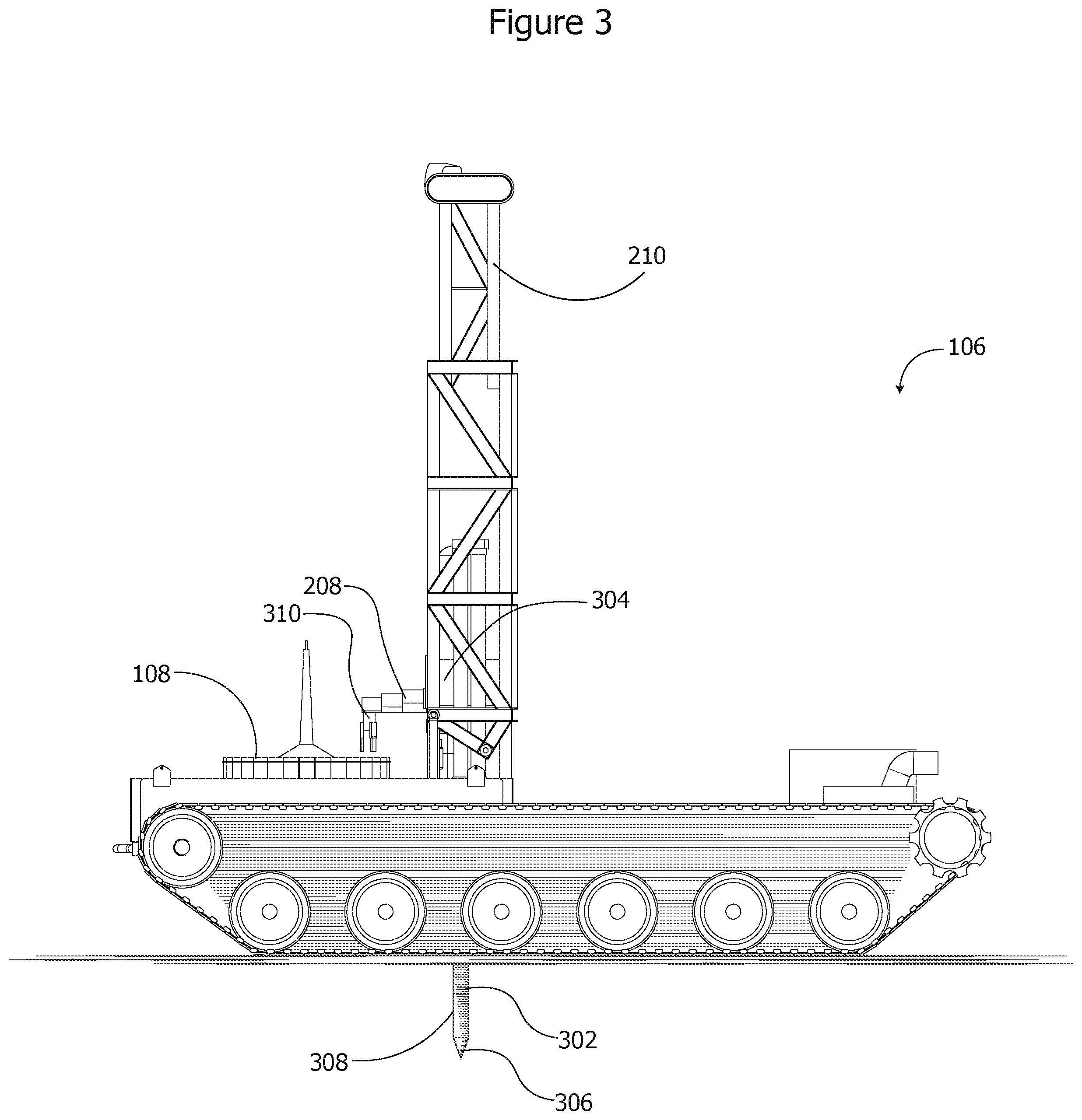 Patent US12366126 Figure 3 – Geotechnical rig systems and methods