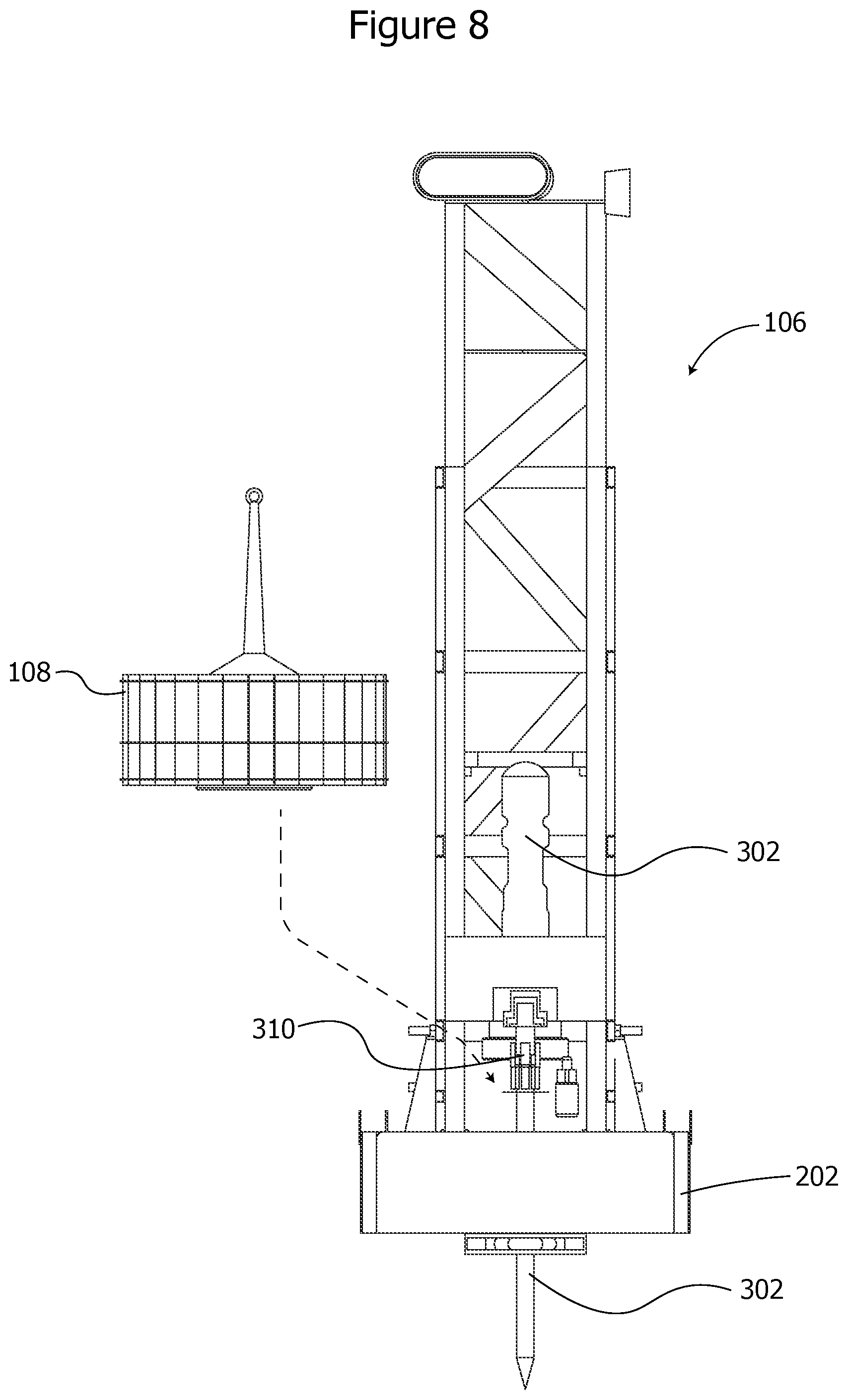 Patent US12366126 Figure 8 – Geotechnical rig systems and methods
