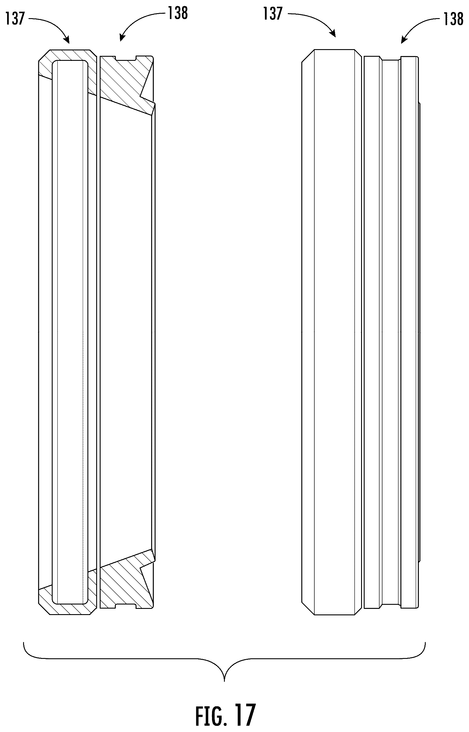 Patent US12366135 Figure 11 – Method and apparatus for a plug including a radial and collapsible gap within the continuous expandable sealing ring