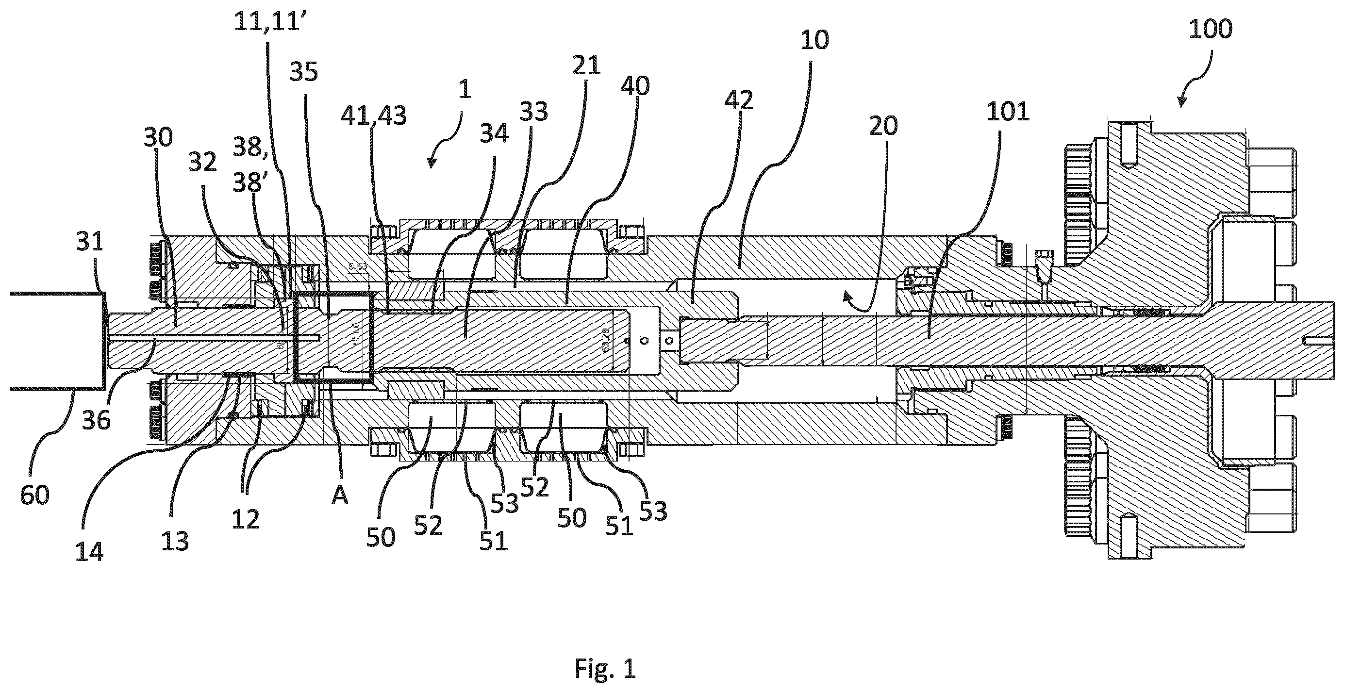 Patent US12366136 Figure 1 – Valve operating device and method of overriding a malfunctioning valve operating device