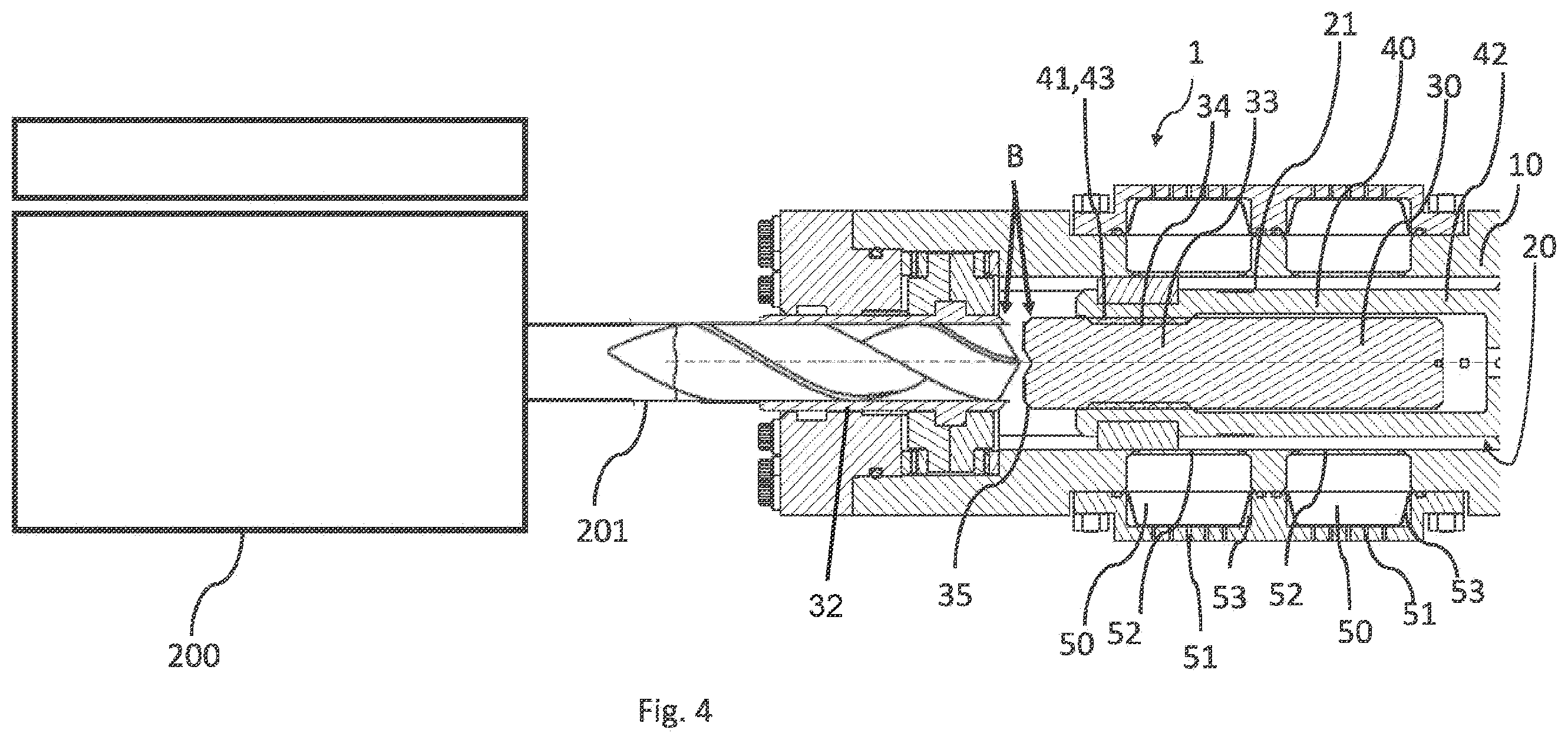 Patent US12366136 Figure 4 – Valve operating device and method of overriding a malfunctioning valve operating device