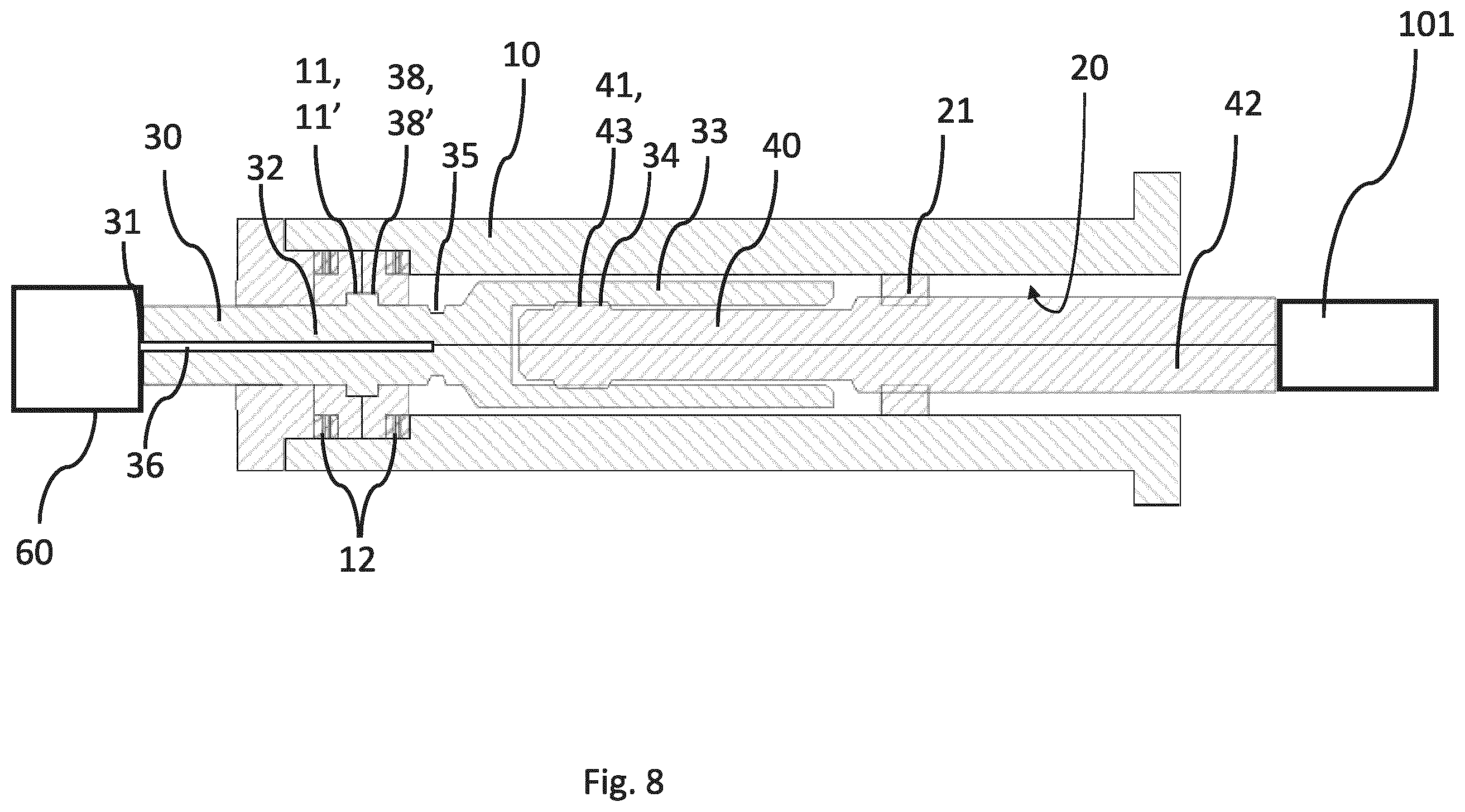 Patent US12366136 Figure 8 – Valve operating device and method of overriding a malfunctioning valve operating device