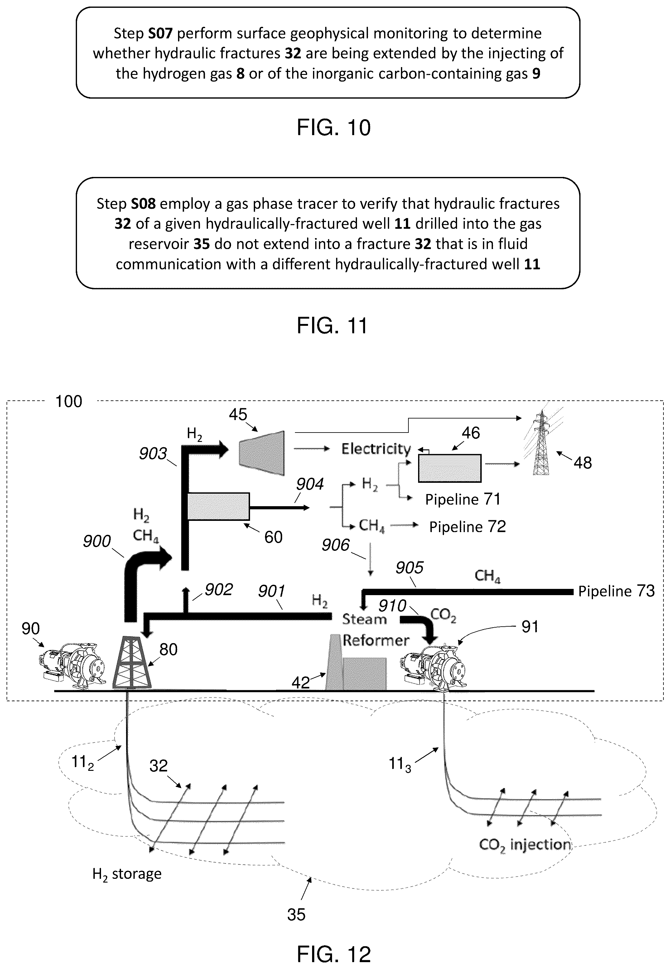 Patent US12366138 Figure 6 – Hydrogen production, storage and recovery