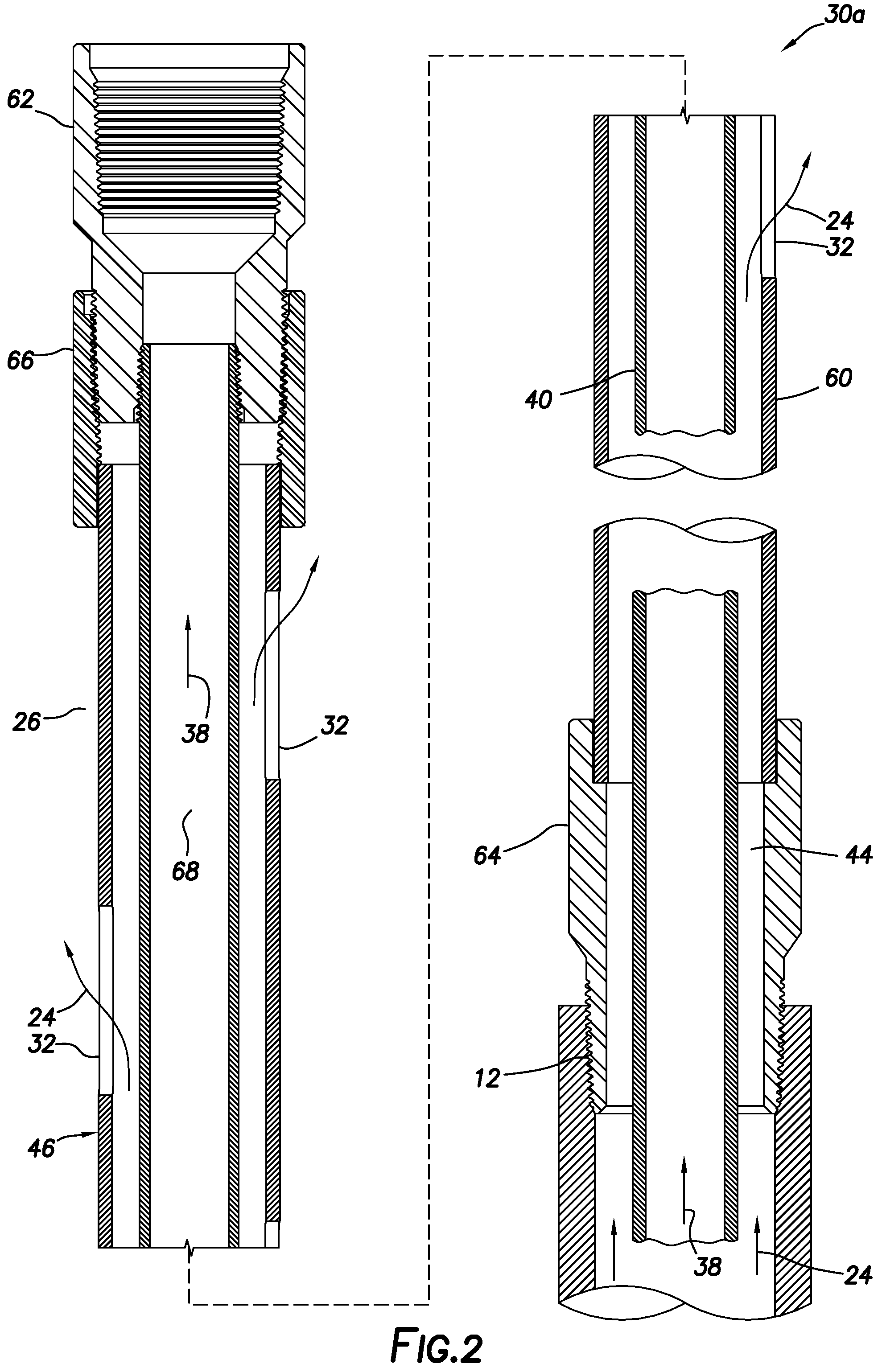 Patent US12366146 Figure 2 – Tubing anchor gas vent and associated methods and systems