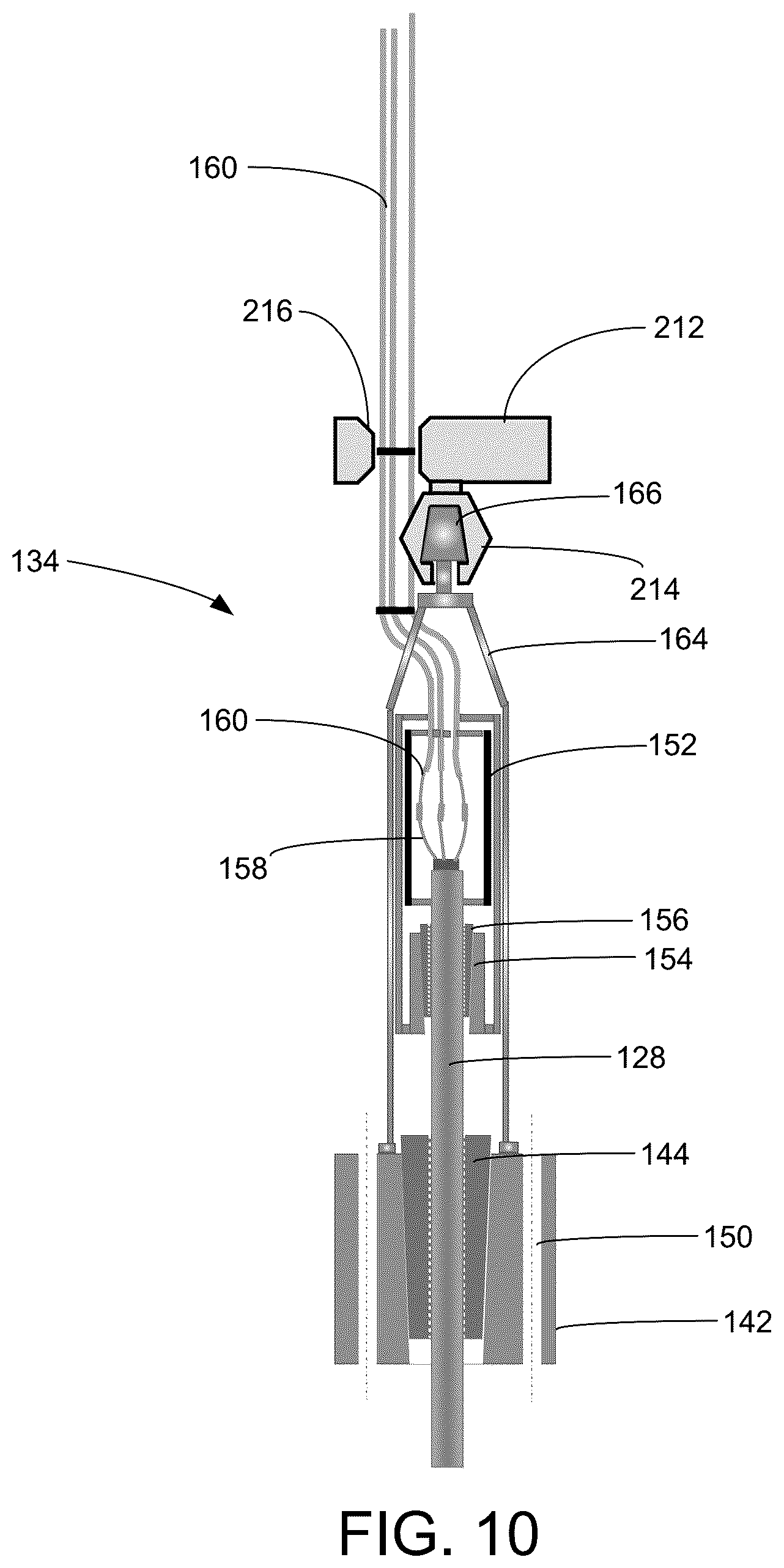 Patent US12366148 Figure 10 – System and method for deploying ESP on coiled tubing