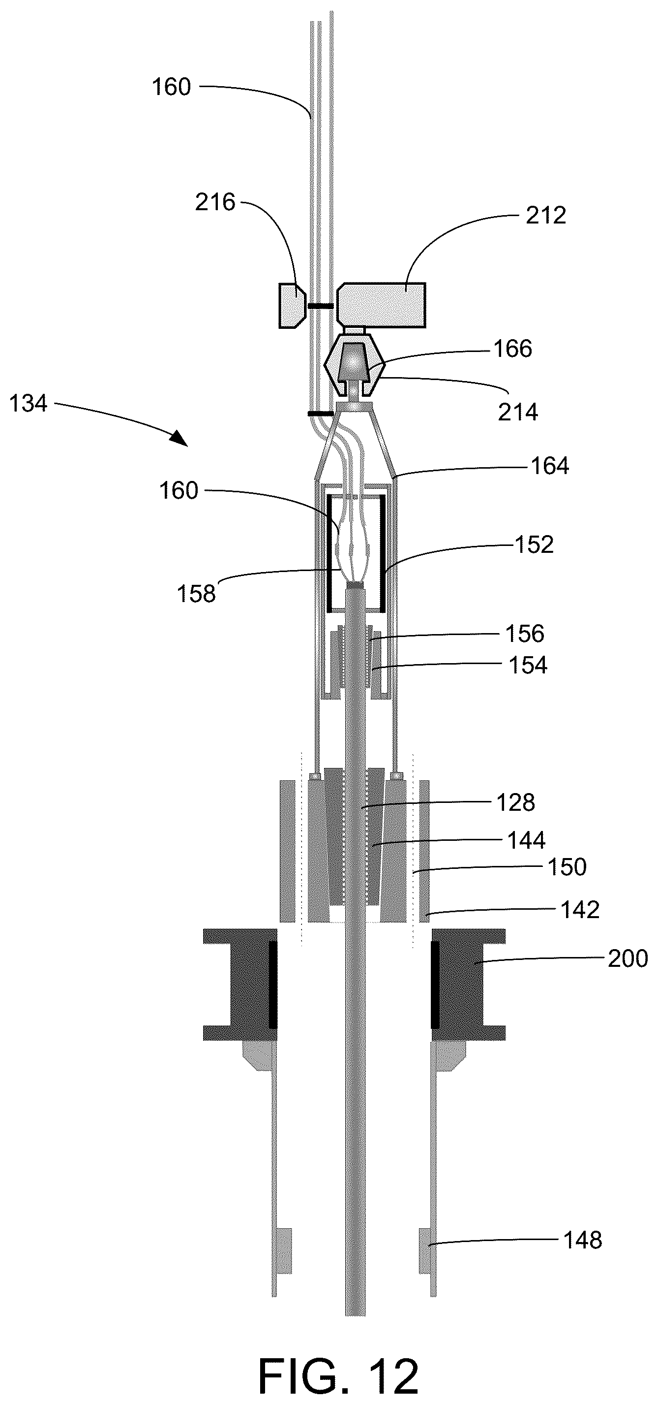 Patent US12366148 Figure 12 – System and method for deploying ESP on coiled tubing