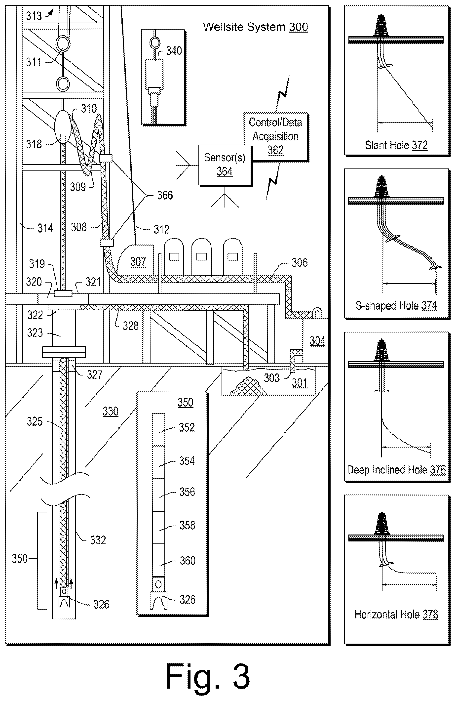 Patent US12366153 Figure 3 – Well construction equipment framework
