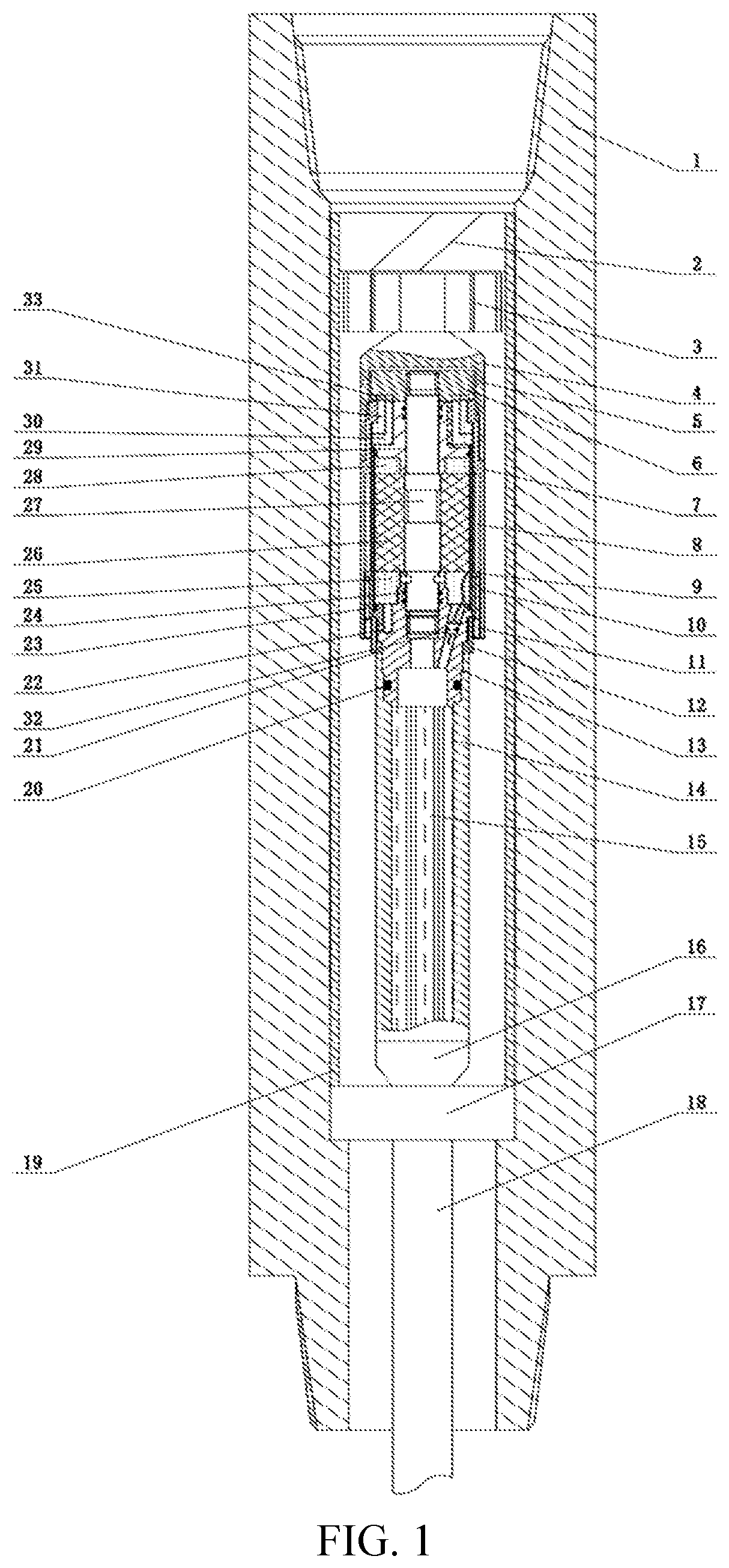 Patent US12366155 Figure 1 – Mud pulse generation system based on two-way communication