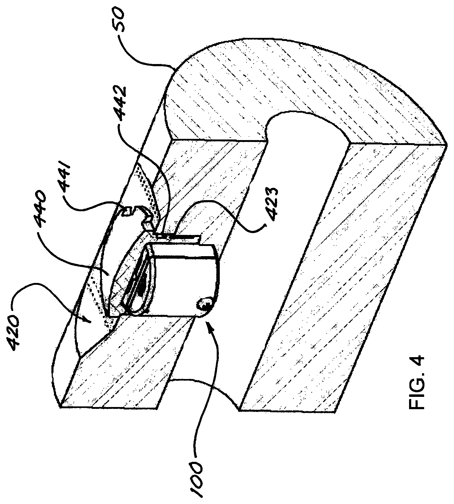 Patent US12366157 Figure 4 – Wellbore logging device