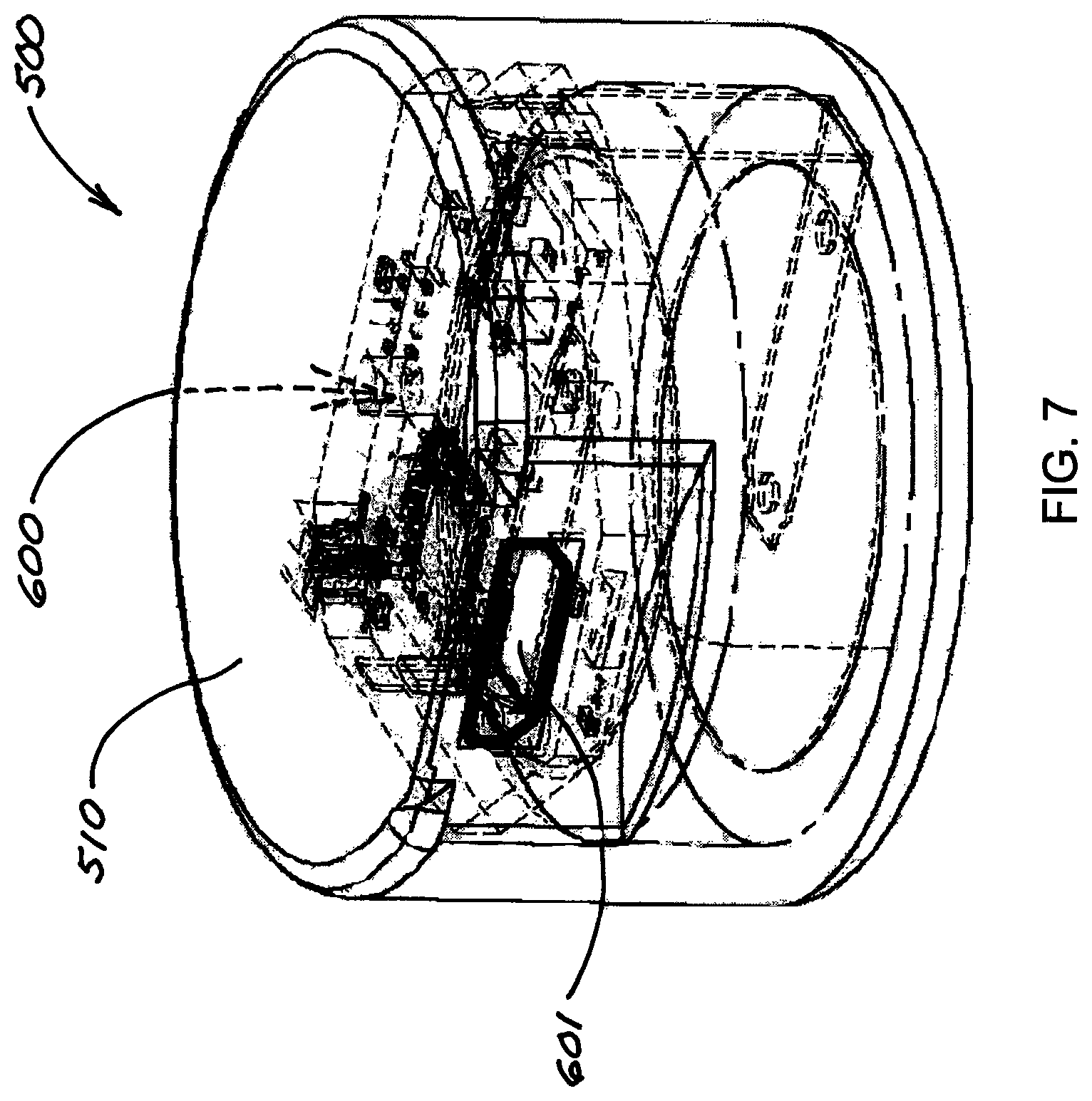 Patent US12366157 Figure 7 – Wellbore logging device