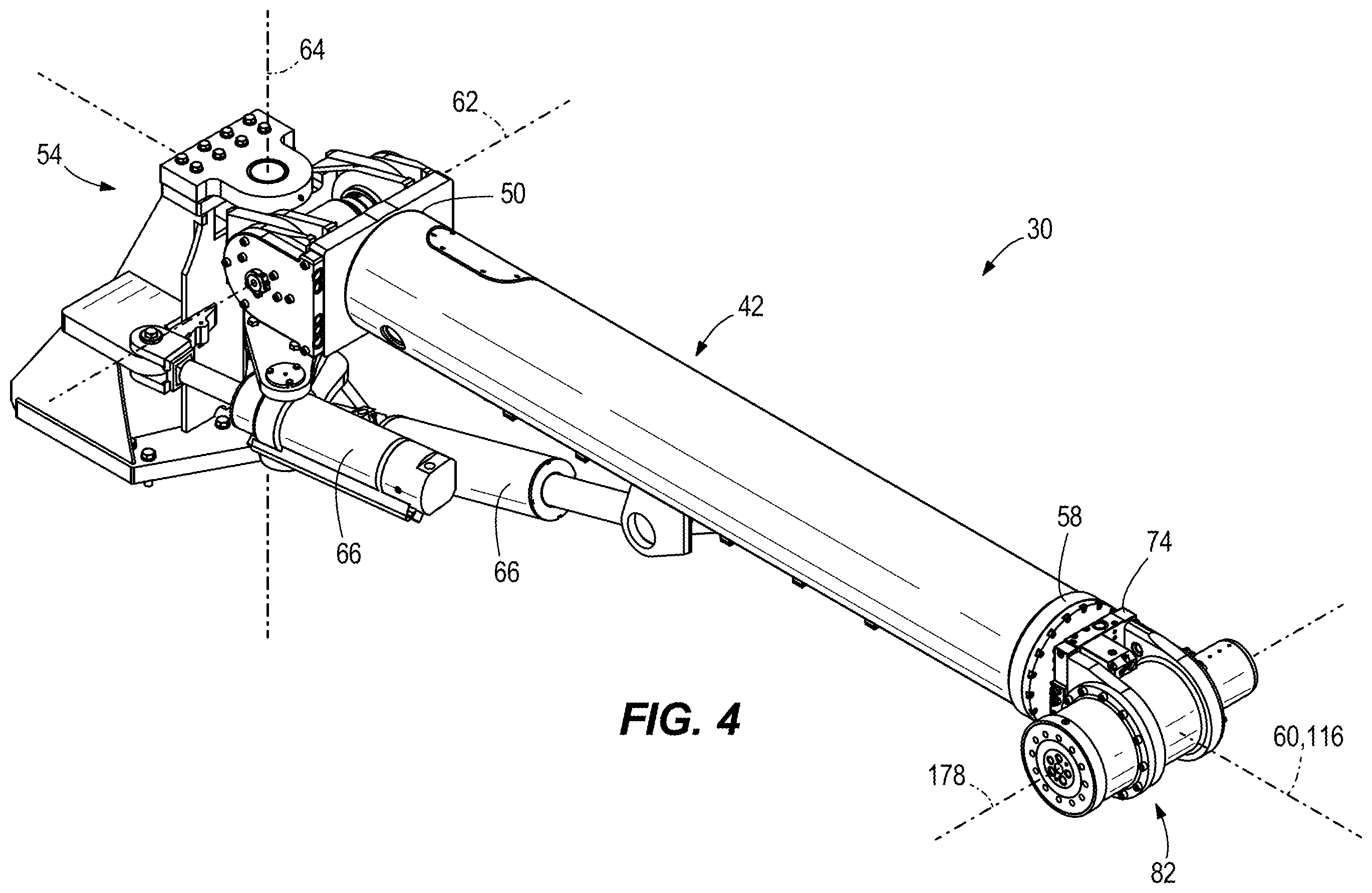 Patent US12366163 Figure 3 – Support for drilling and bolting tool