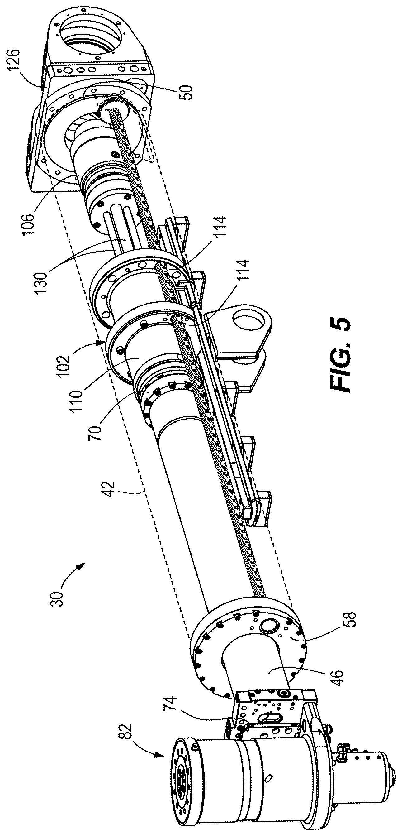 Patent US12366163 Figure 4 – Support for drilling and bolting tool