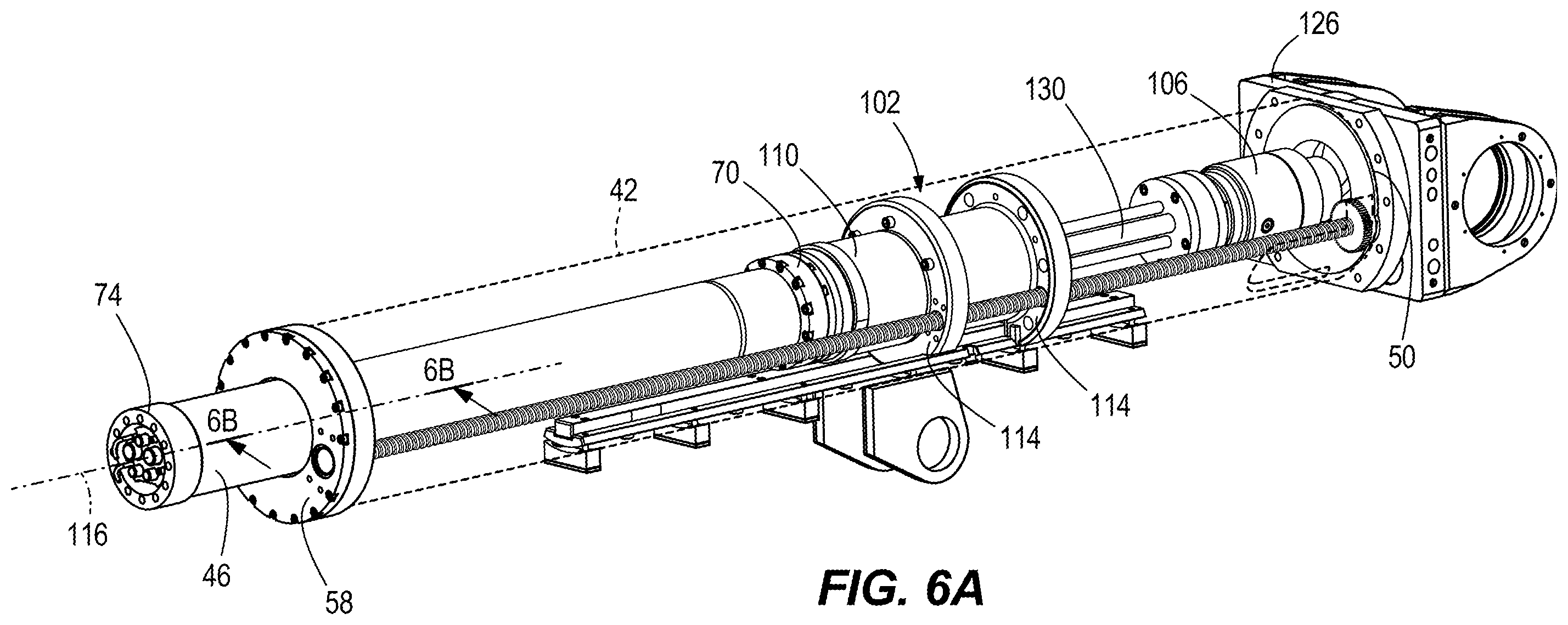 Patent US12366163 Figure 5 – Support for drilling and bolting tool