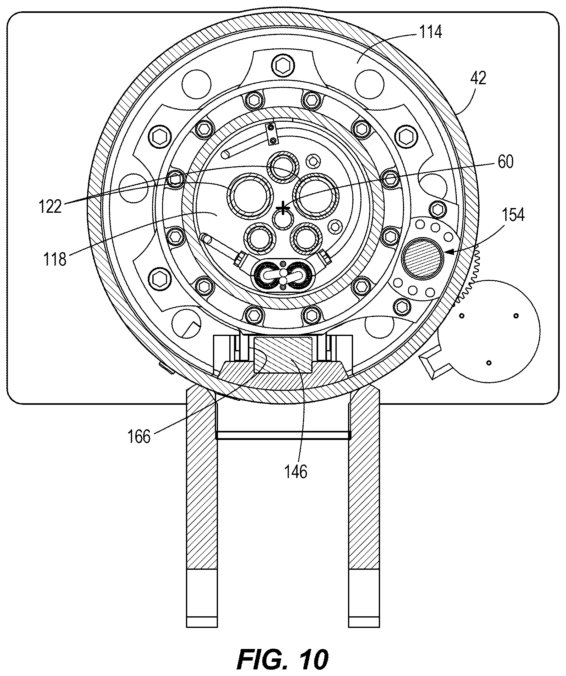 Patent US12366163 Figure 11 – Support for drilling and bolting tool