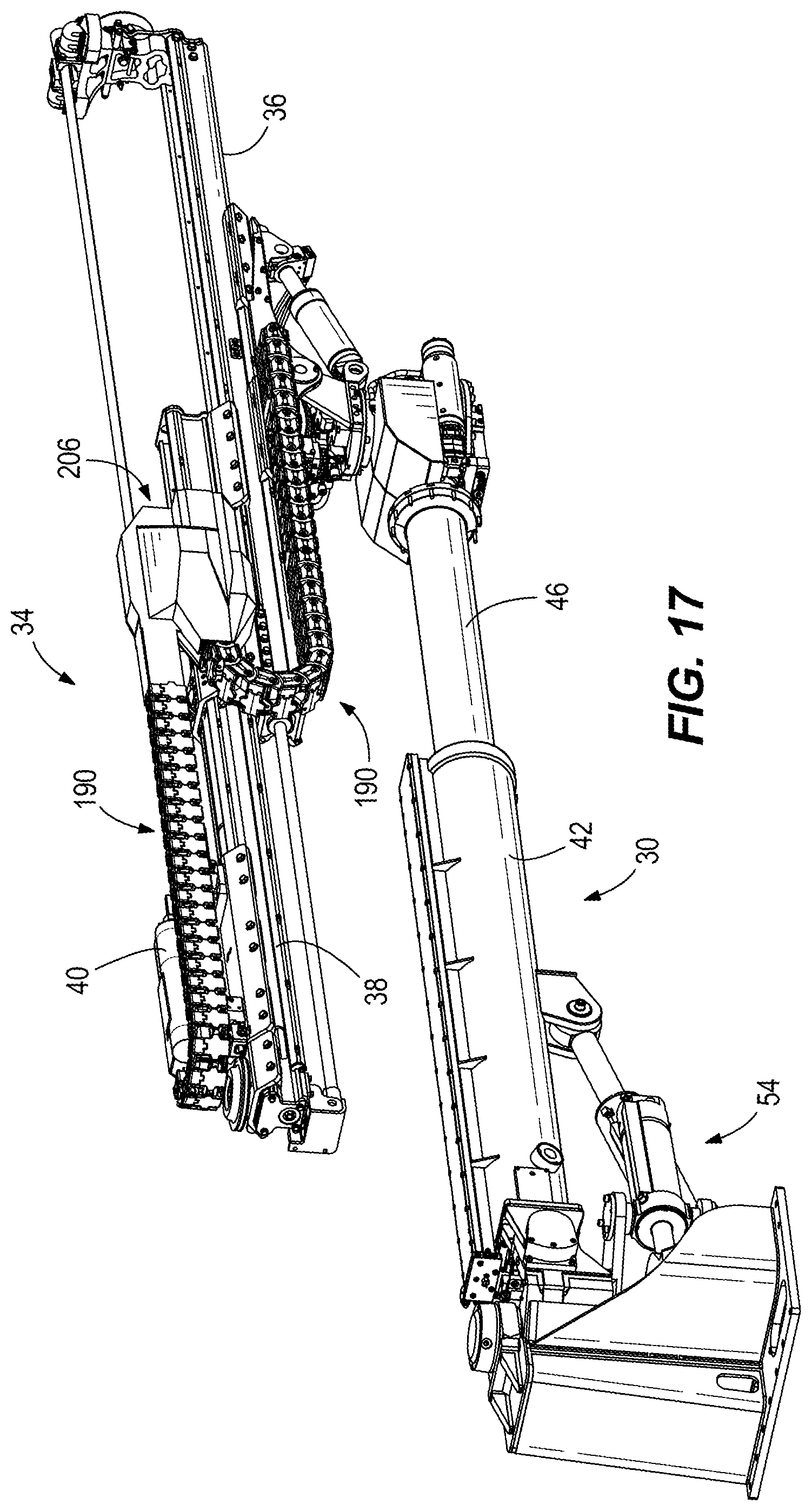 Patent US12366163 Figure 18 – Support for drilling and bolting tool