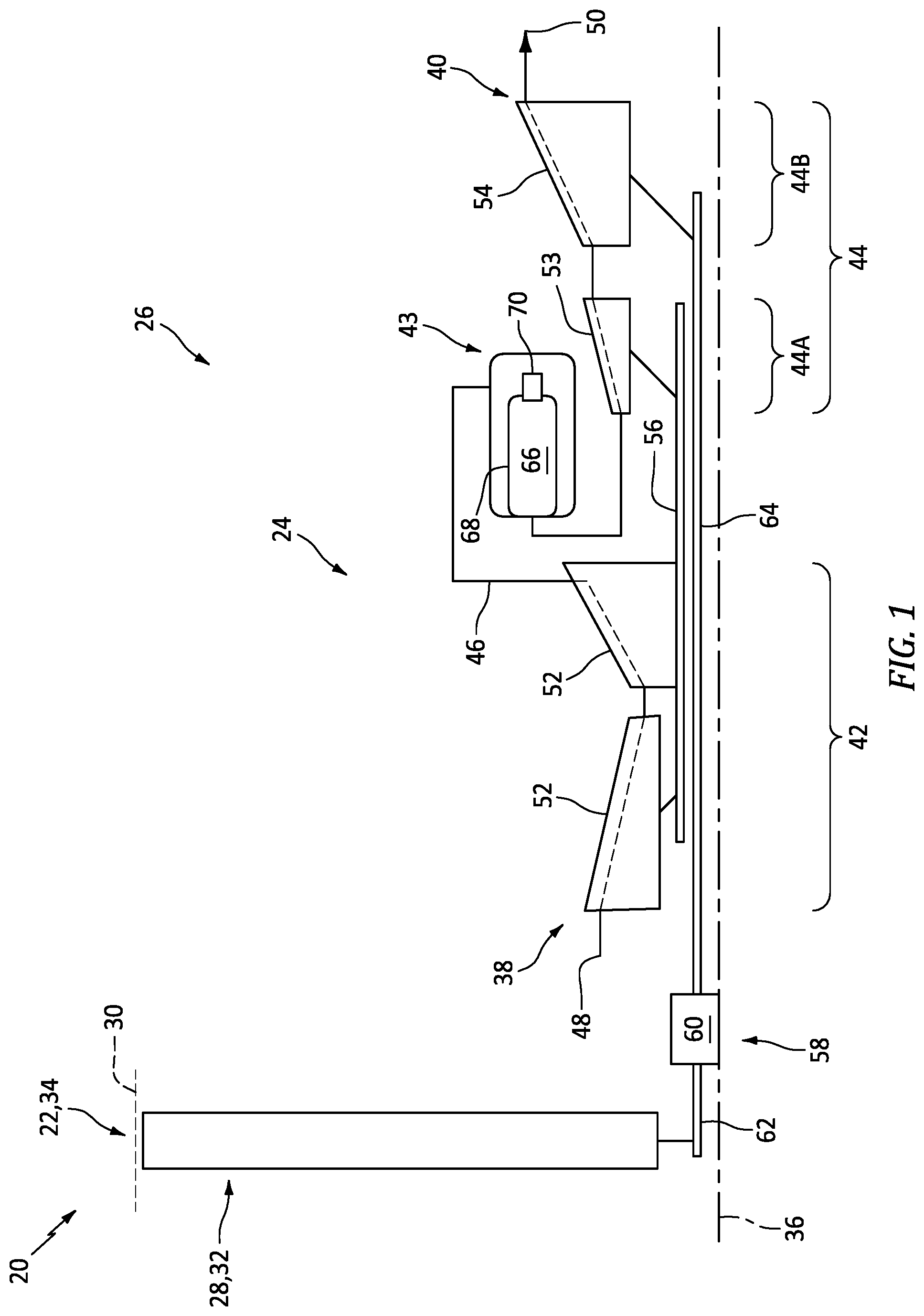 Patent US12366166 Figure 1 – Tailoring rotor blade coating to tune gas turbine engine bladed rotor