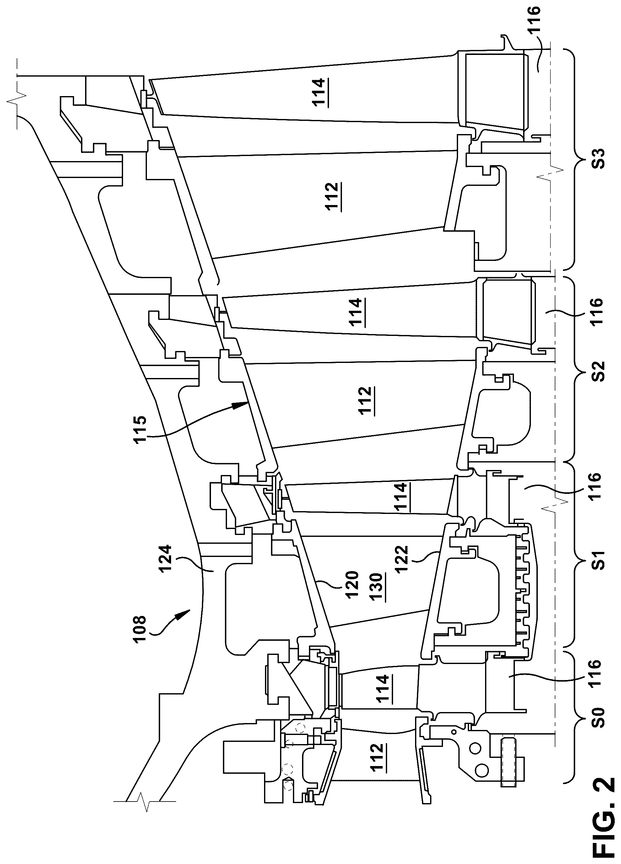 Patent US12366169 Figure 2 – Turbine blade inner rib profile