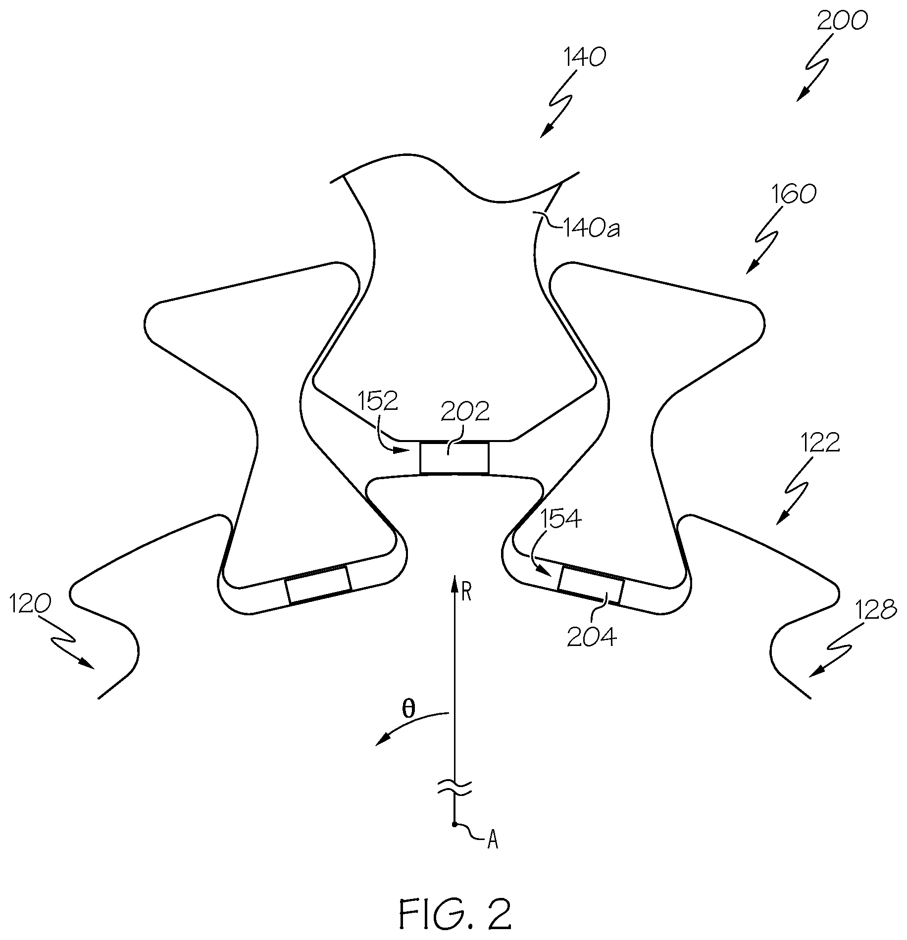 Patent US12366171 Figure 2 – Fan assemblies with fan disk inserts and methods of assembling the same